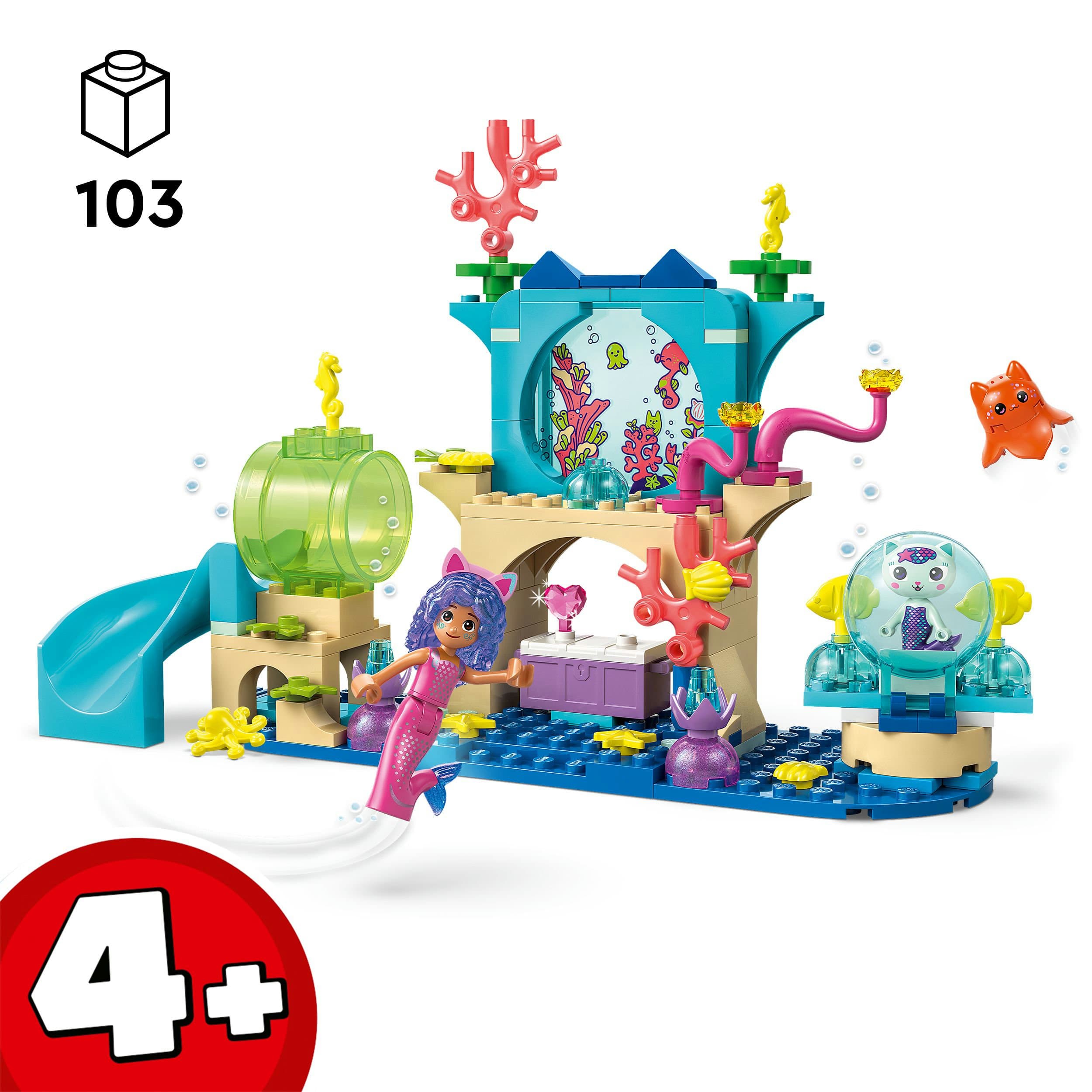 Produktbild LEGO® Gabbys Puppenhaus Meerjungfrau Gabbys Aquarium Abenteuer 11204 6 von 7
