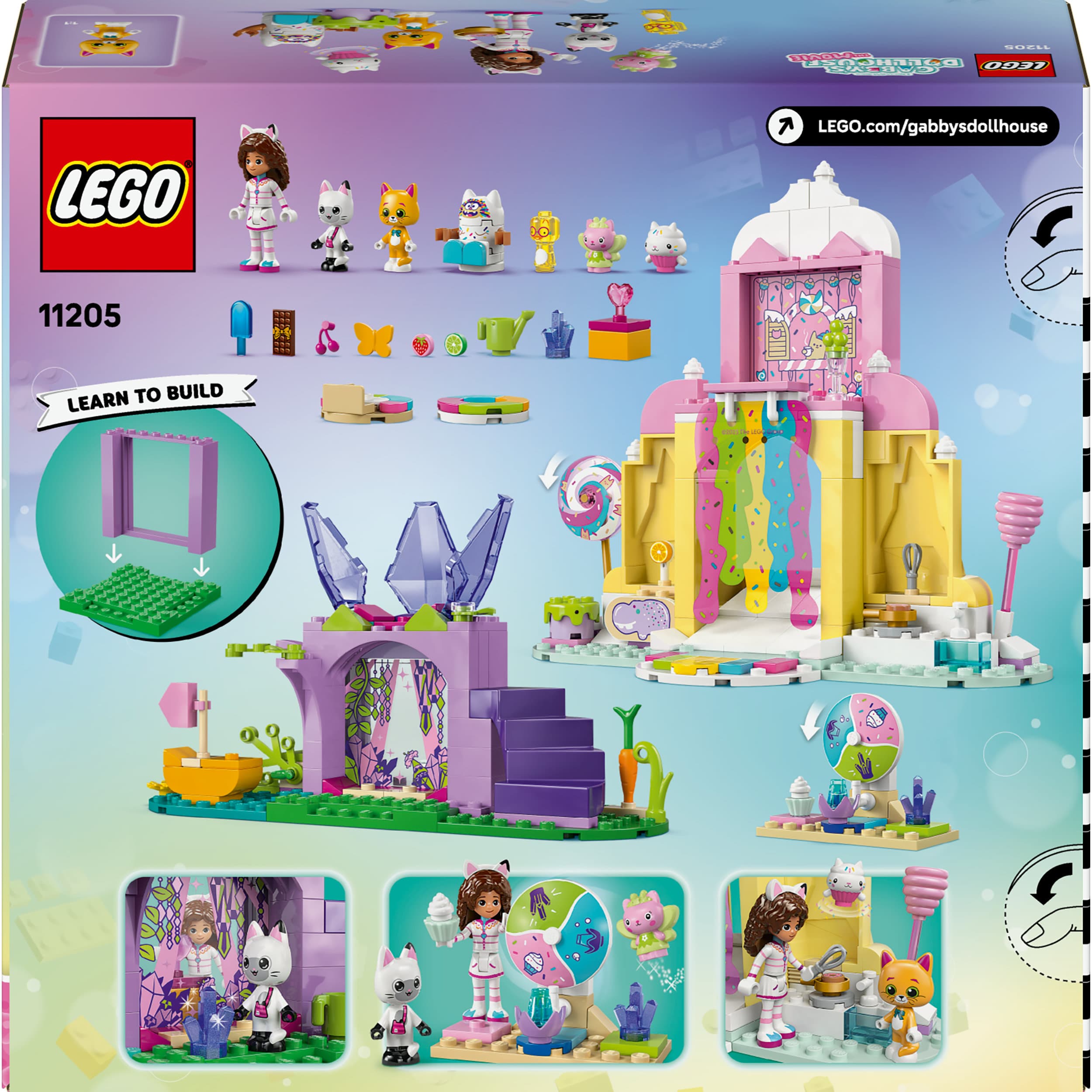 Produktbild LEGO® Gabbys Puppenhaus Zuckerguss-Gebirge und Kätzchen-Garten 11205 2 von 7