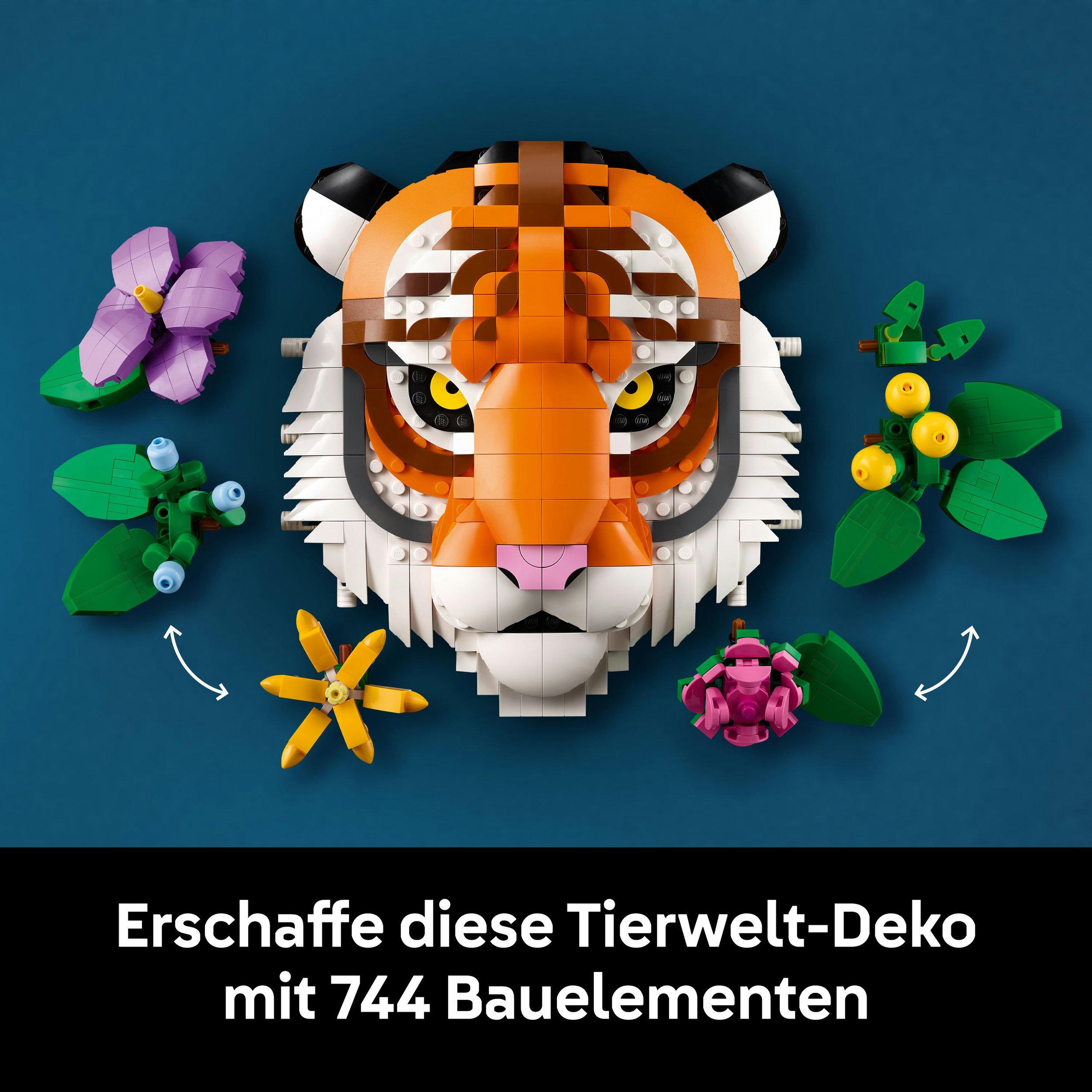 Produktbild LEGO Art Fauna Collection - Tiger - Baubares 3D-Kunstwerk - 31217 5 von 7