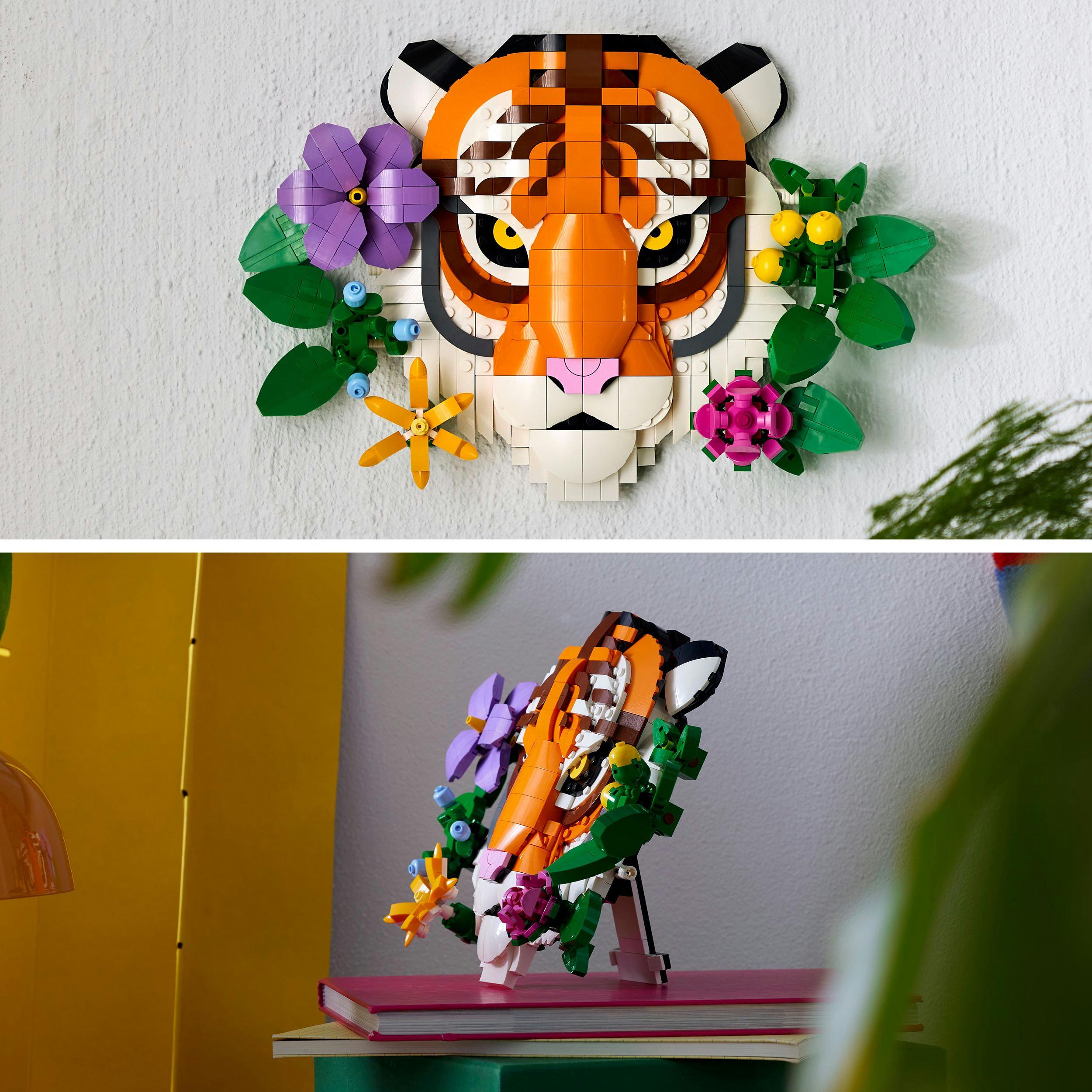 Produktbild LEGO Art Fauna Collection - Tiger - Baubares 3D-Kunstwerk - 31217 4 von 7