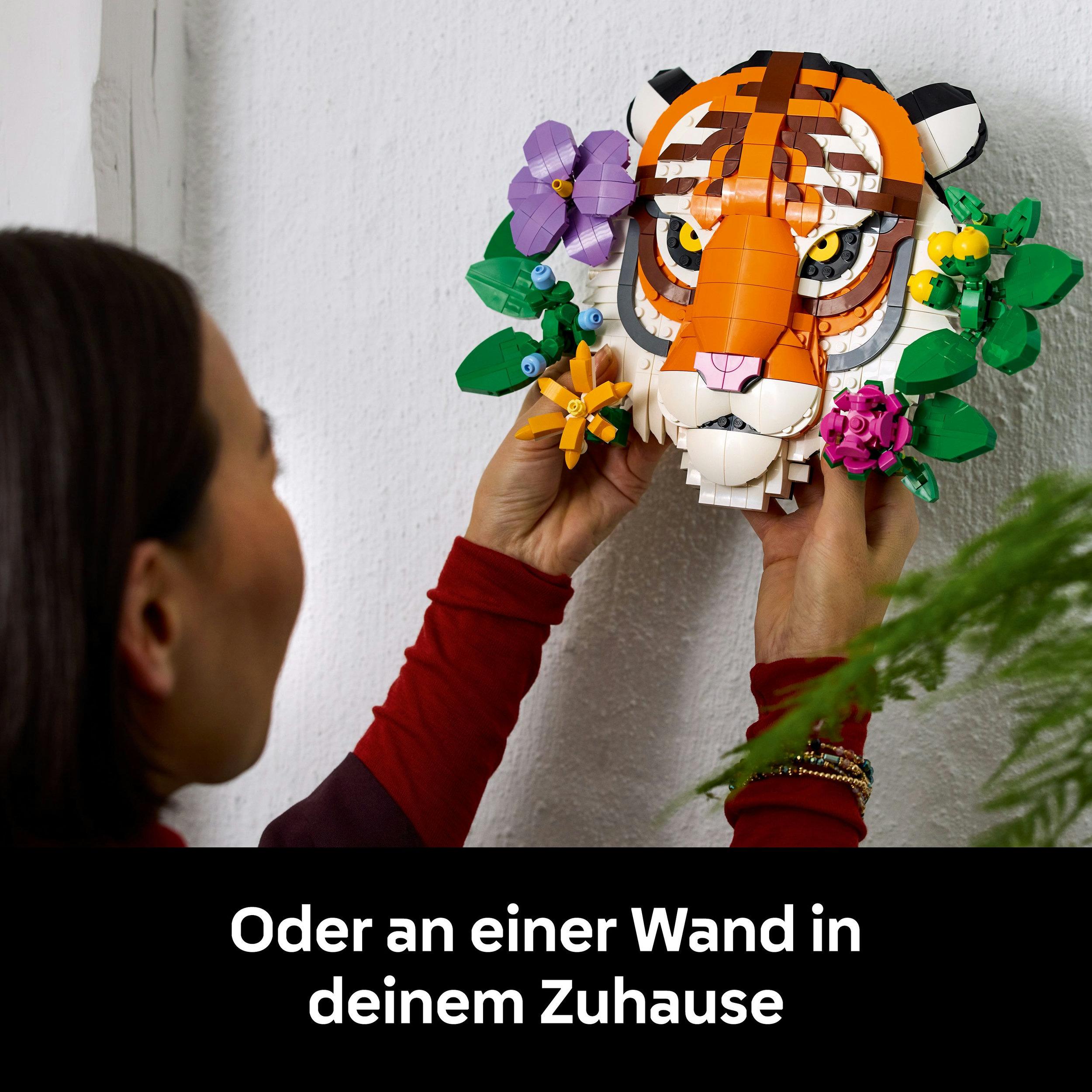 Produktbild LEGO Art Fauna Collection - Tiger - Baubares 3D-Kunstwerk - 31217 3 von 7