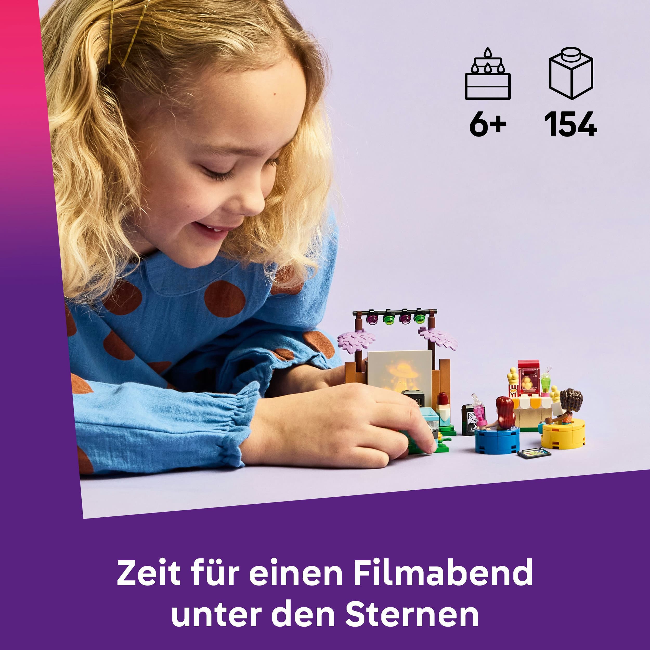 Produktbild LEGO Friends Filmabend mit Freunden - Spielzeug mit 2 Mini-Puppen 42642 7 von 7