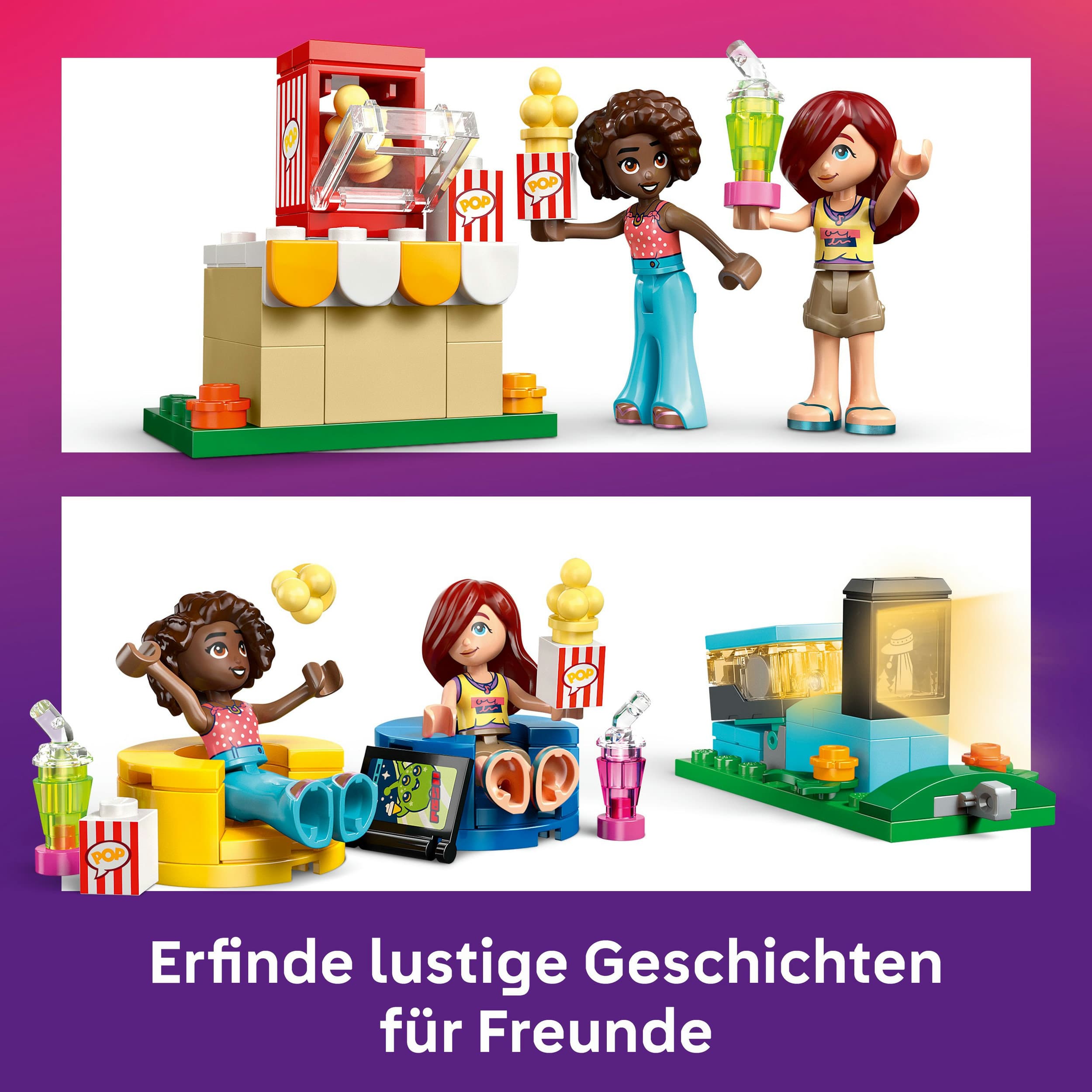 Produktbild LEGO Friends Filmabend mit Freunden - Spielzeug mit 2 Mini-Puppen 42642 5 von 7