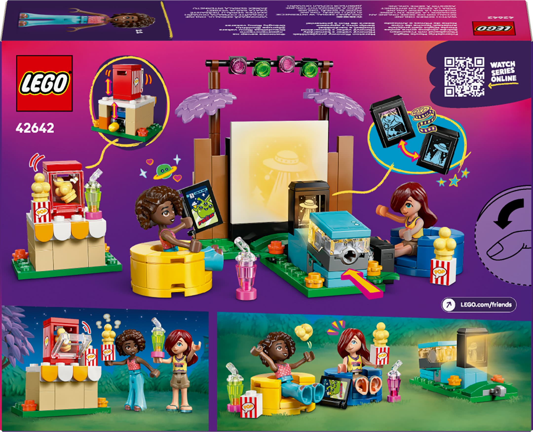 Produktbild LEGO Friends Filmabend mit Freunden - Spielzeug mit 2 Mini-Puppen 42642 2 von 7