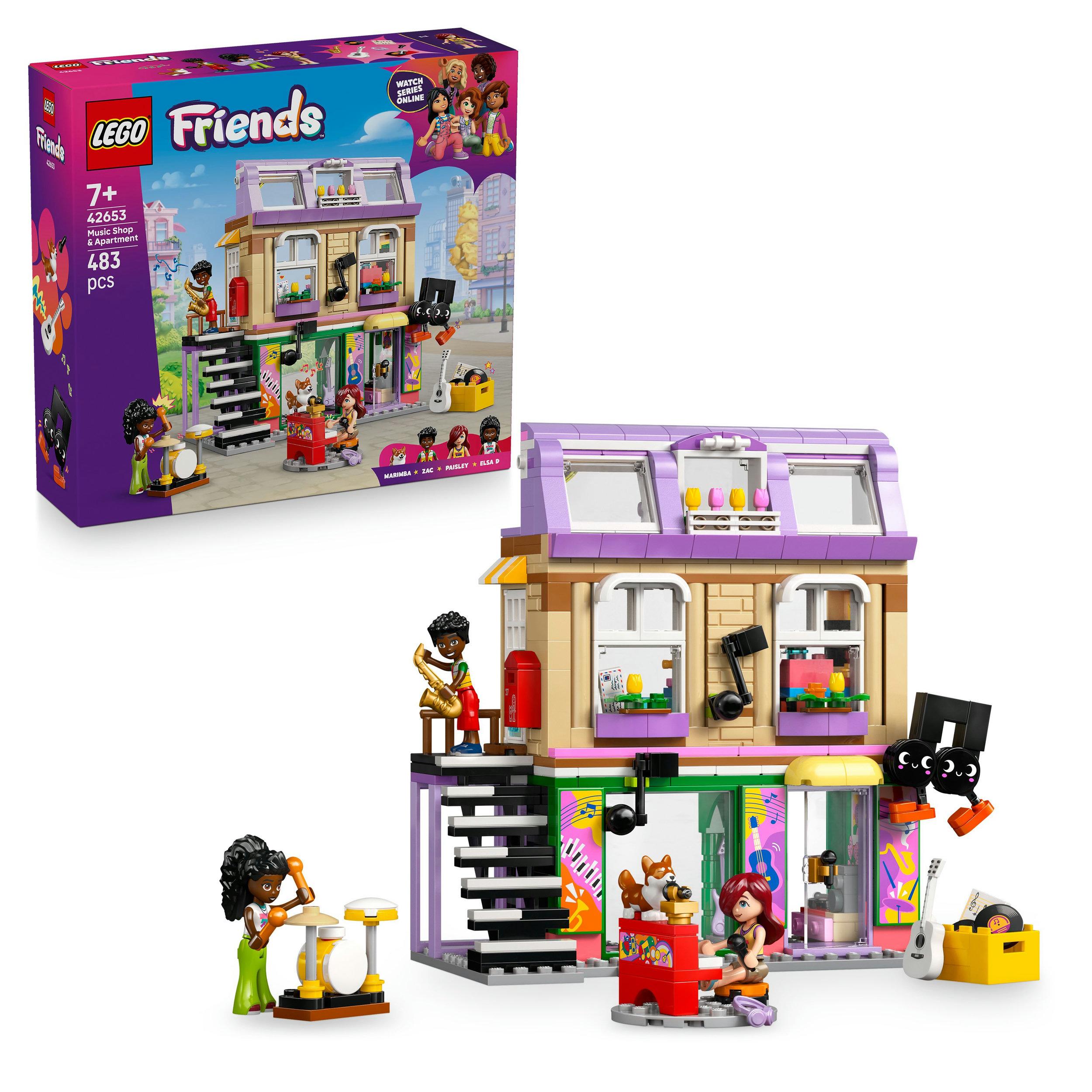 LEGO Friends Musikladen & Wohnung - Spielzeug mit Instrumenten - 42653