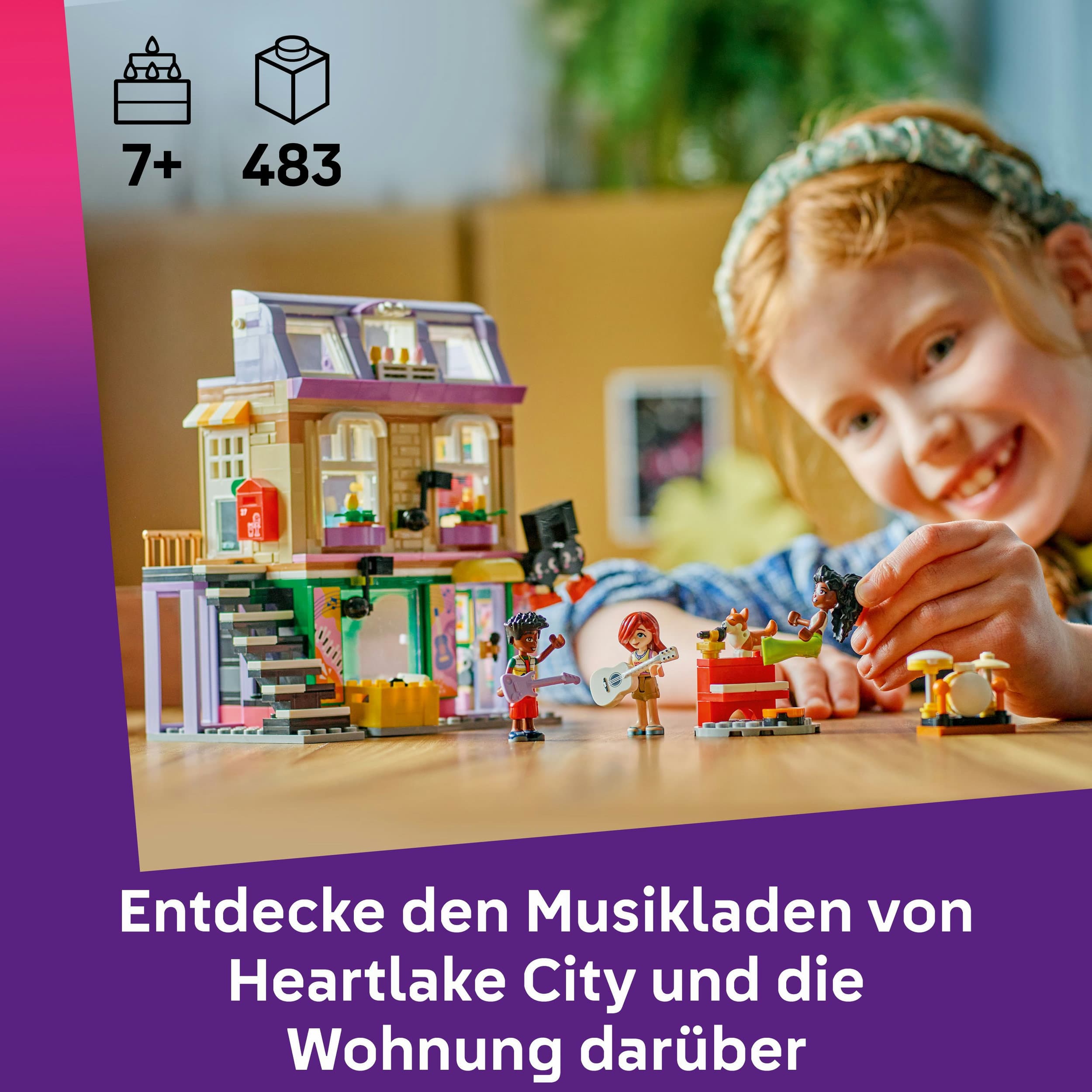 Produktbild LEGO Friends Musikladen & Wohnung - Spielzeug mit Instrumenten - 42653 7 von 7