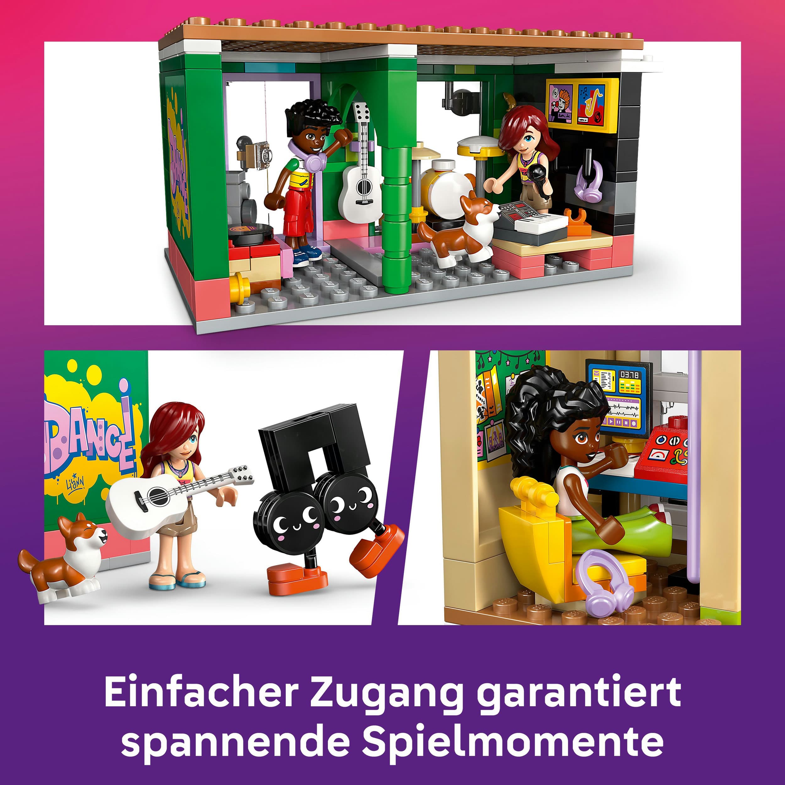 Produktbild LEGO Friends Musikladen & Wohnung - Spielzeug mit Instrumenten - 42653 6 von 7