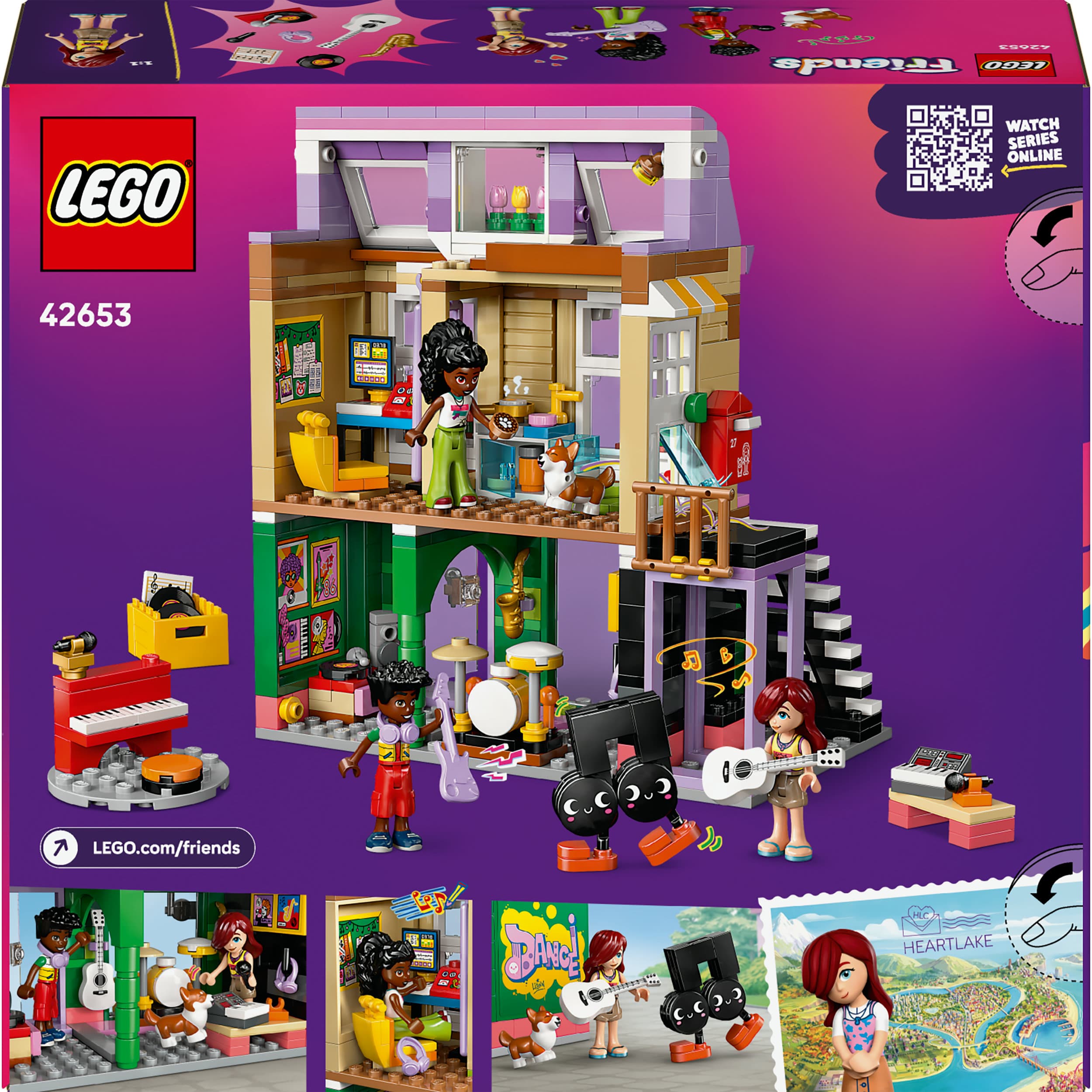 Produktbild LEGO Friends Musikladen & Wohnung - Spielzeug mit Instrumenten - 42653 2 von 7