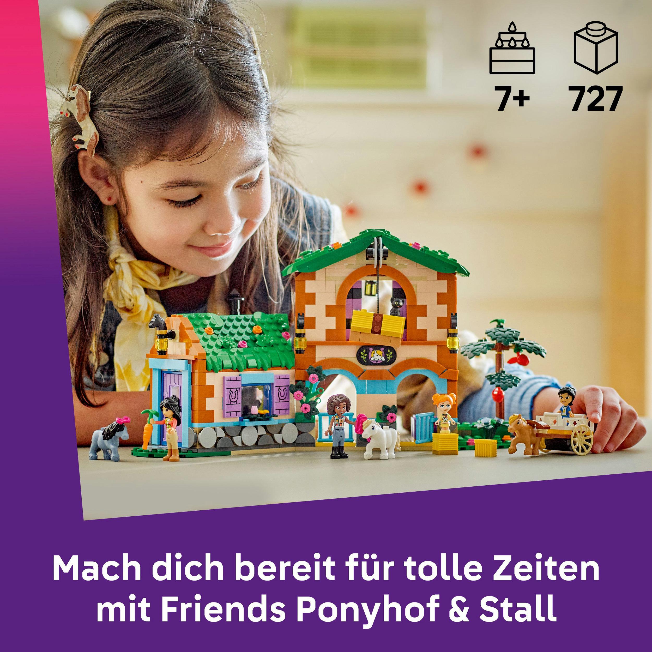 Produktbild LEGO Friends Ponyhof & Stall - Bauset mit 4 Mini-Puppen und Tieren - 42654 7 von 7