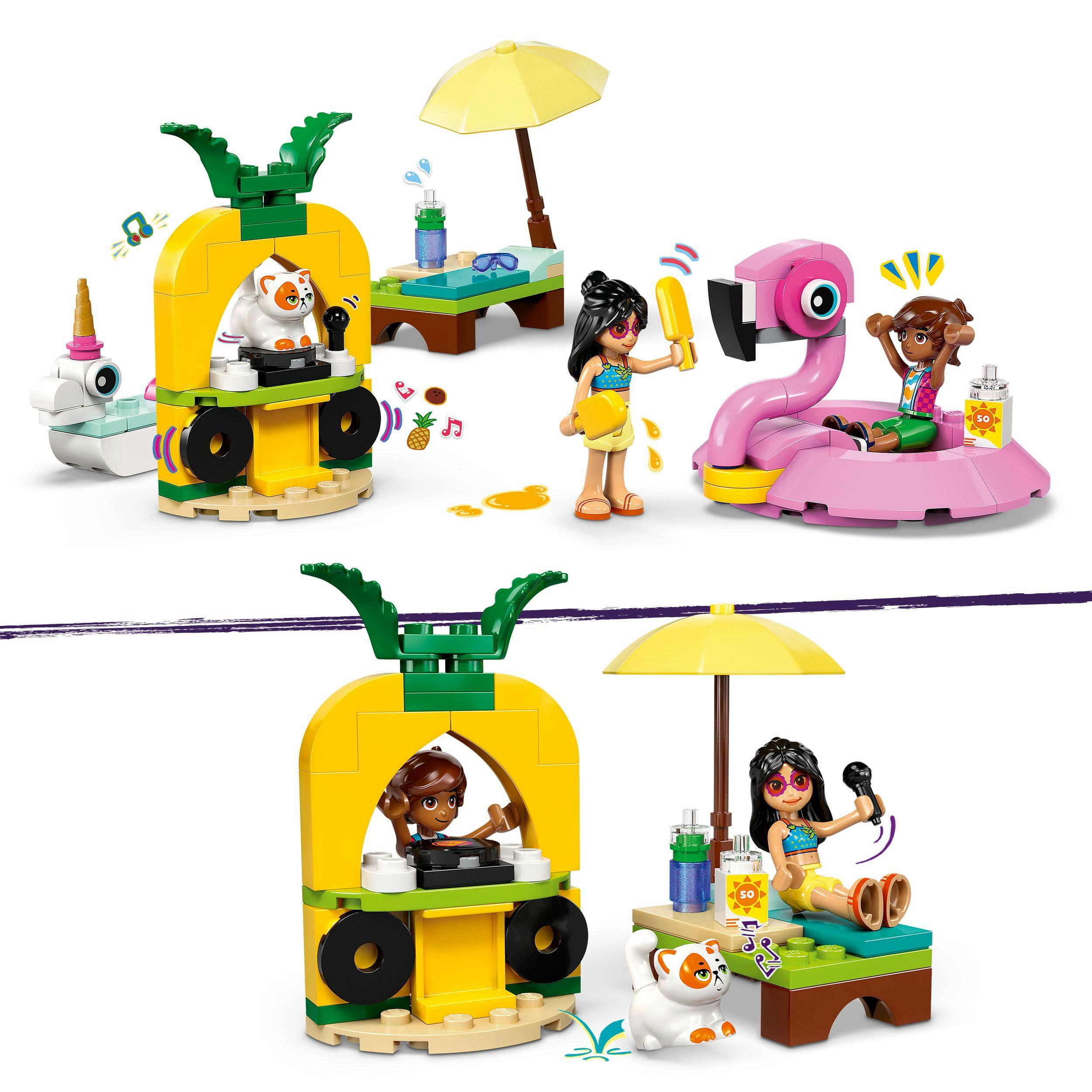 Produktbild LEGO Friends Poolparty mit Einhorn und Flamingo - Set mit Tieren - 42658 5 von 7