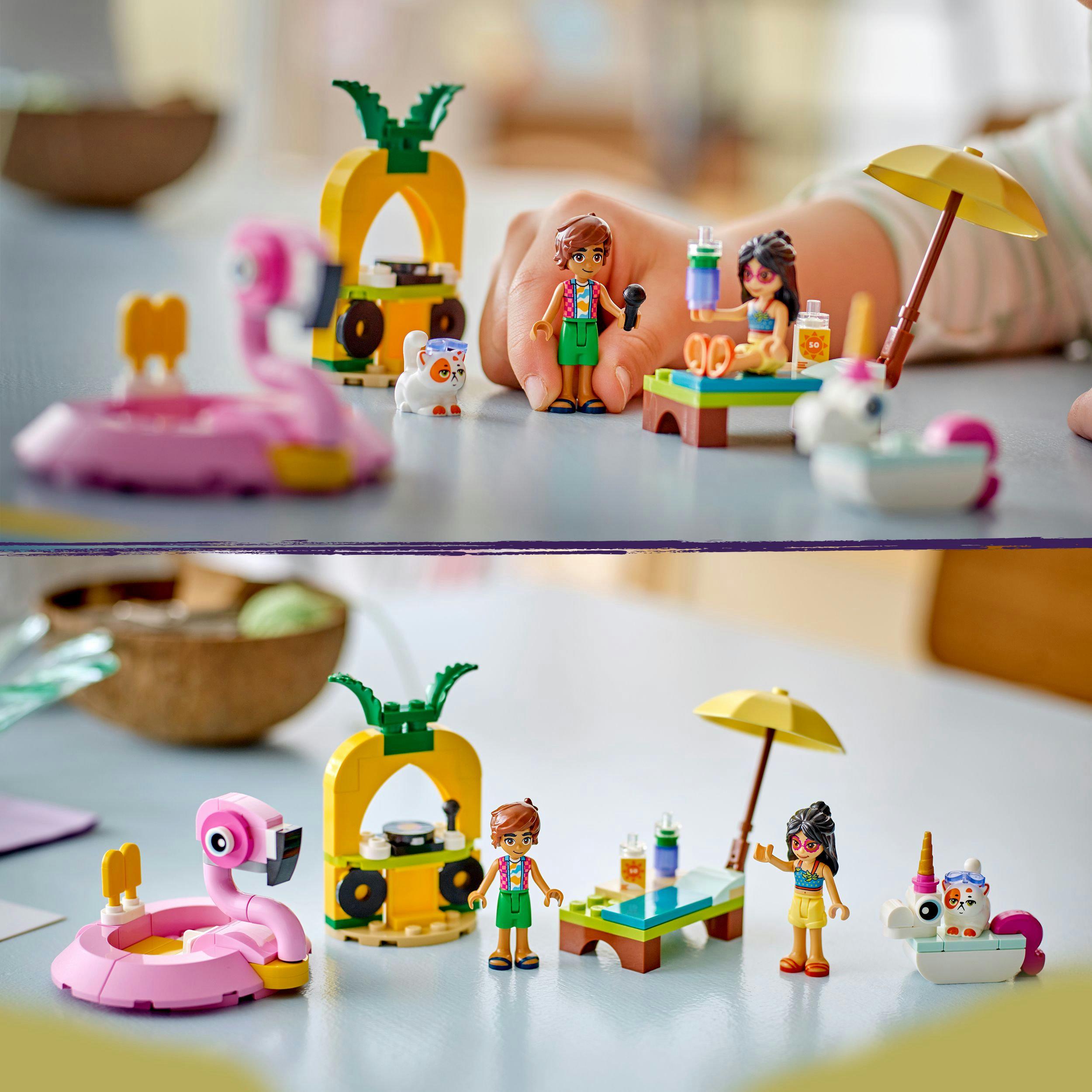 Produktbild LEGO Friends Poolparty mit Einhorn und Flamingo - Set mit Tieren - 42658 3 von 7