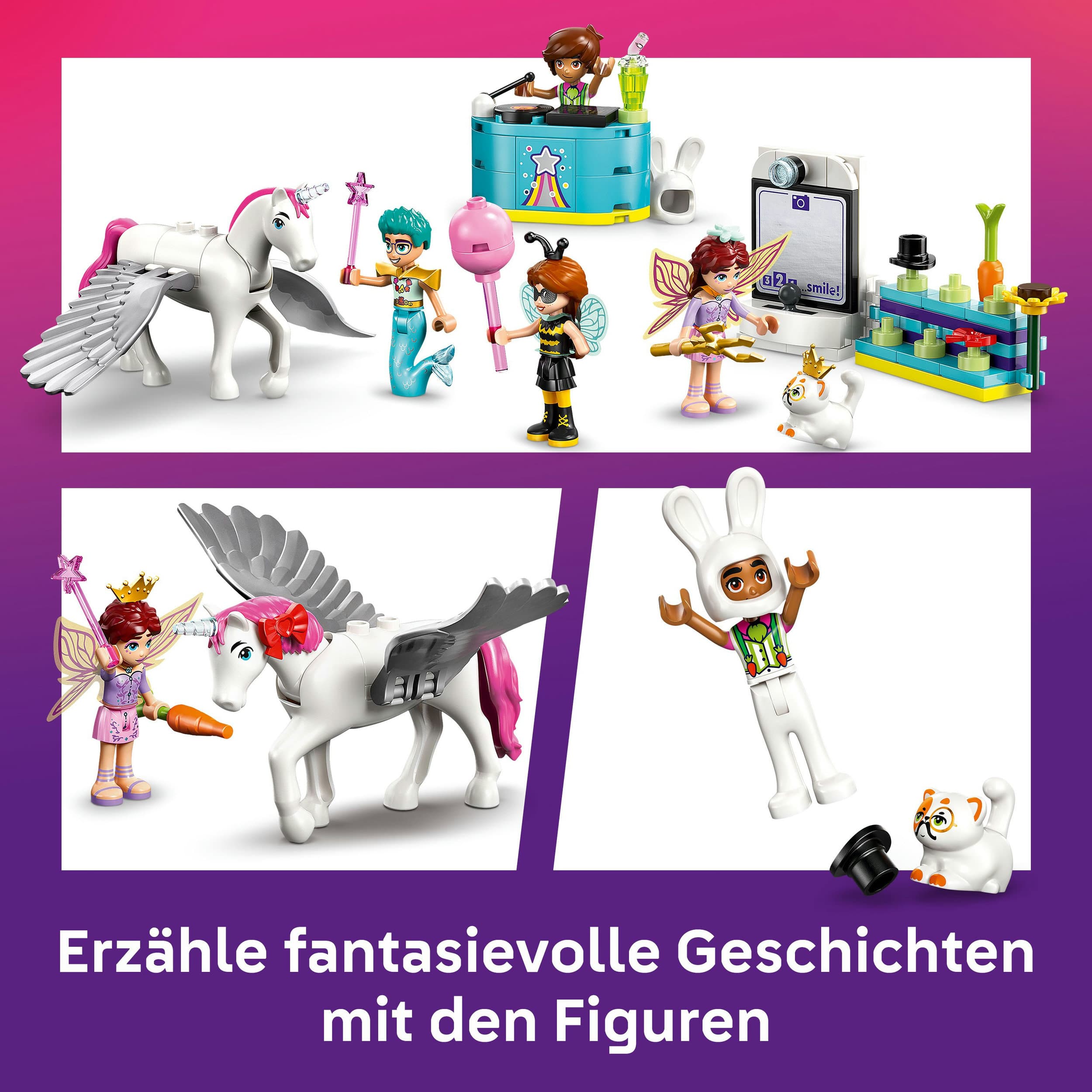 Produktbild LEGO Friends Kostümparty mit Einhorn und Fee - Set mit Mini-Puppen 42661 5 von 7