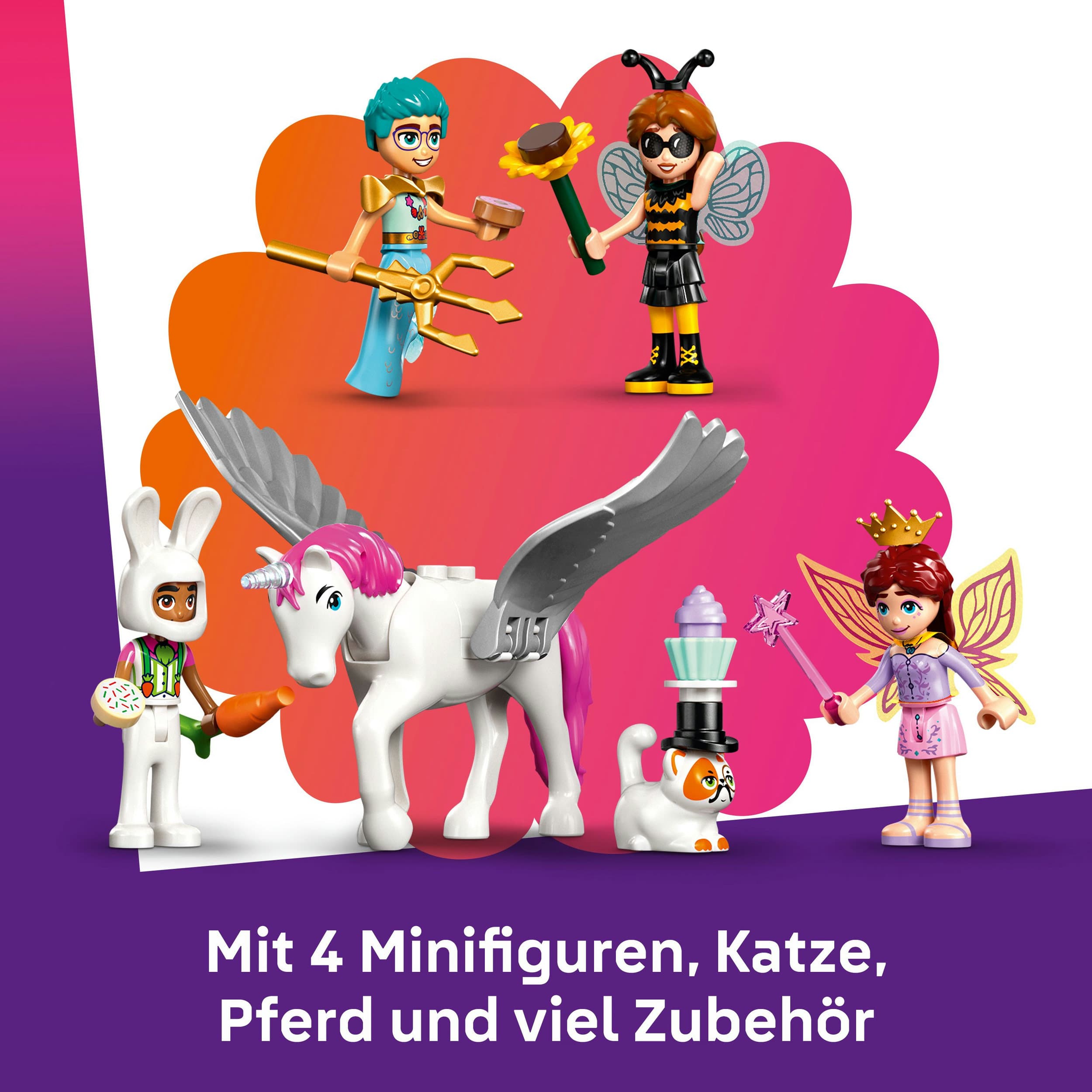 Produktbild LEGO Friends Kostümparty mit Einhorn und Fee - Set mit Mini-Puppen 42661 4 von 7