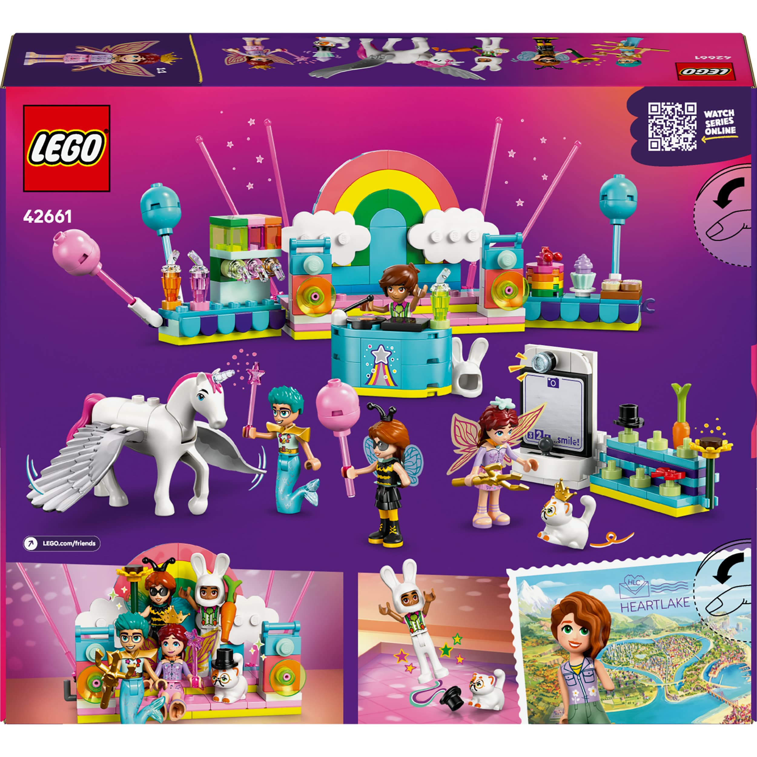 Produktbild LEGO Friends Kostümparty mit Einhorn und Fee - Set mit Mini-Puppen 42661 2 von 7