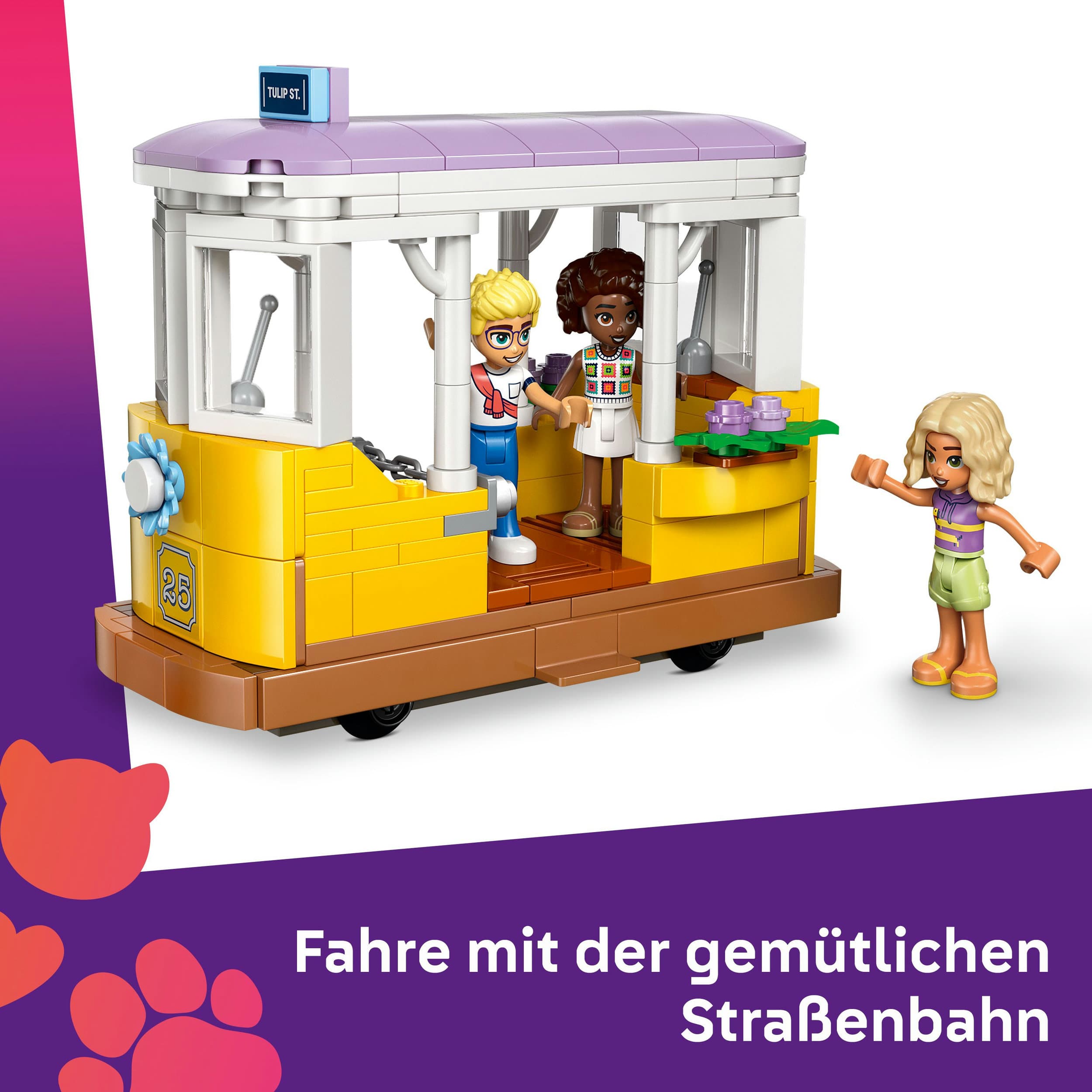 Produktbild LEGO Friends Pflanzencafé und Blumenkiosk Set mit 4 Mini-Puppen - 42671 6 von 7