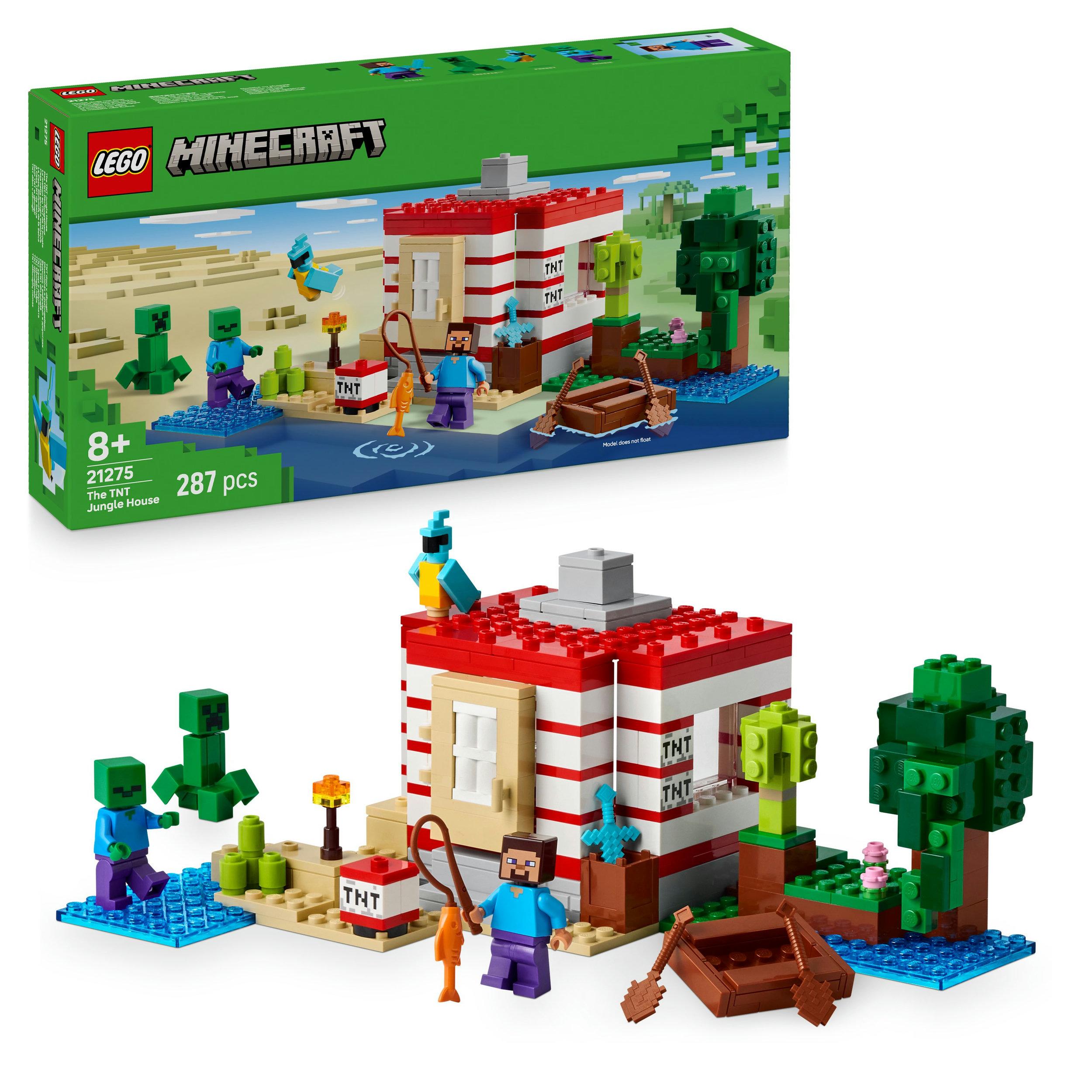 LEGO Minecraft Das TNT-Dschungelhaus - Spielzeug für Gamer - 21275