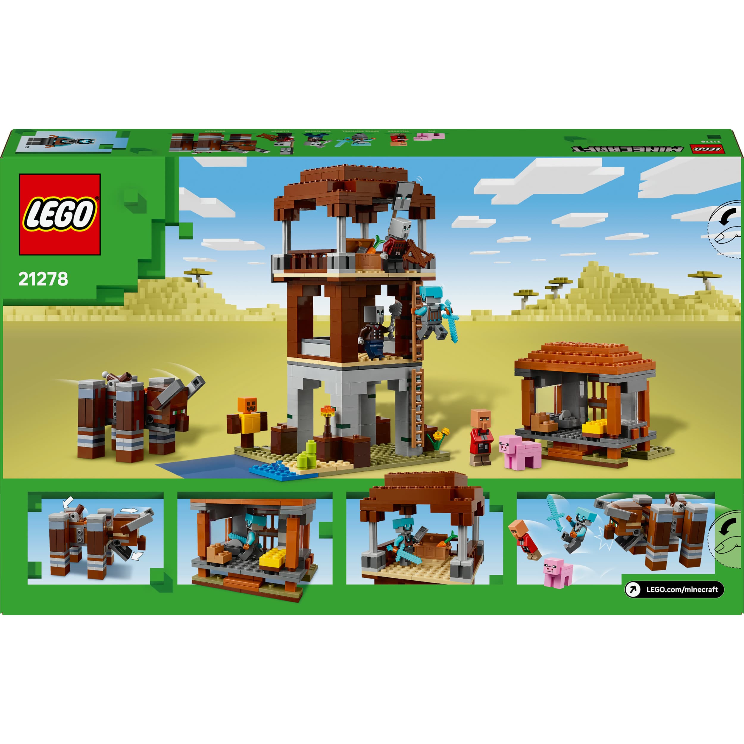 Produktbild LEGO Minecraft Ein Verwüster am Plünderer-Außenposten Set - 21278 2 von 8