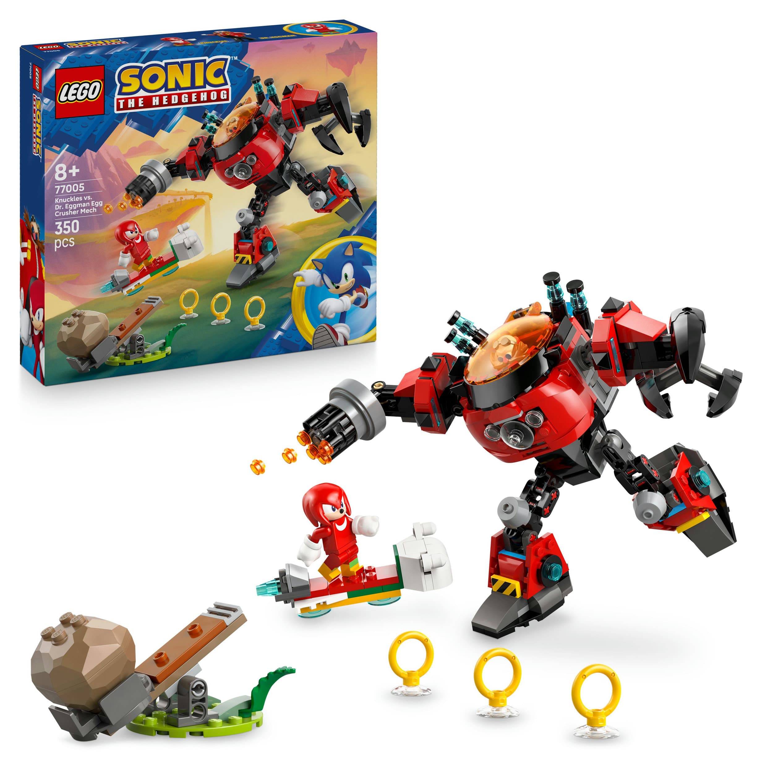 LEGO Sonic the Hedgehog Knuckles vs. Dr. Eggmans Egg Crusher Mech 77005