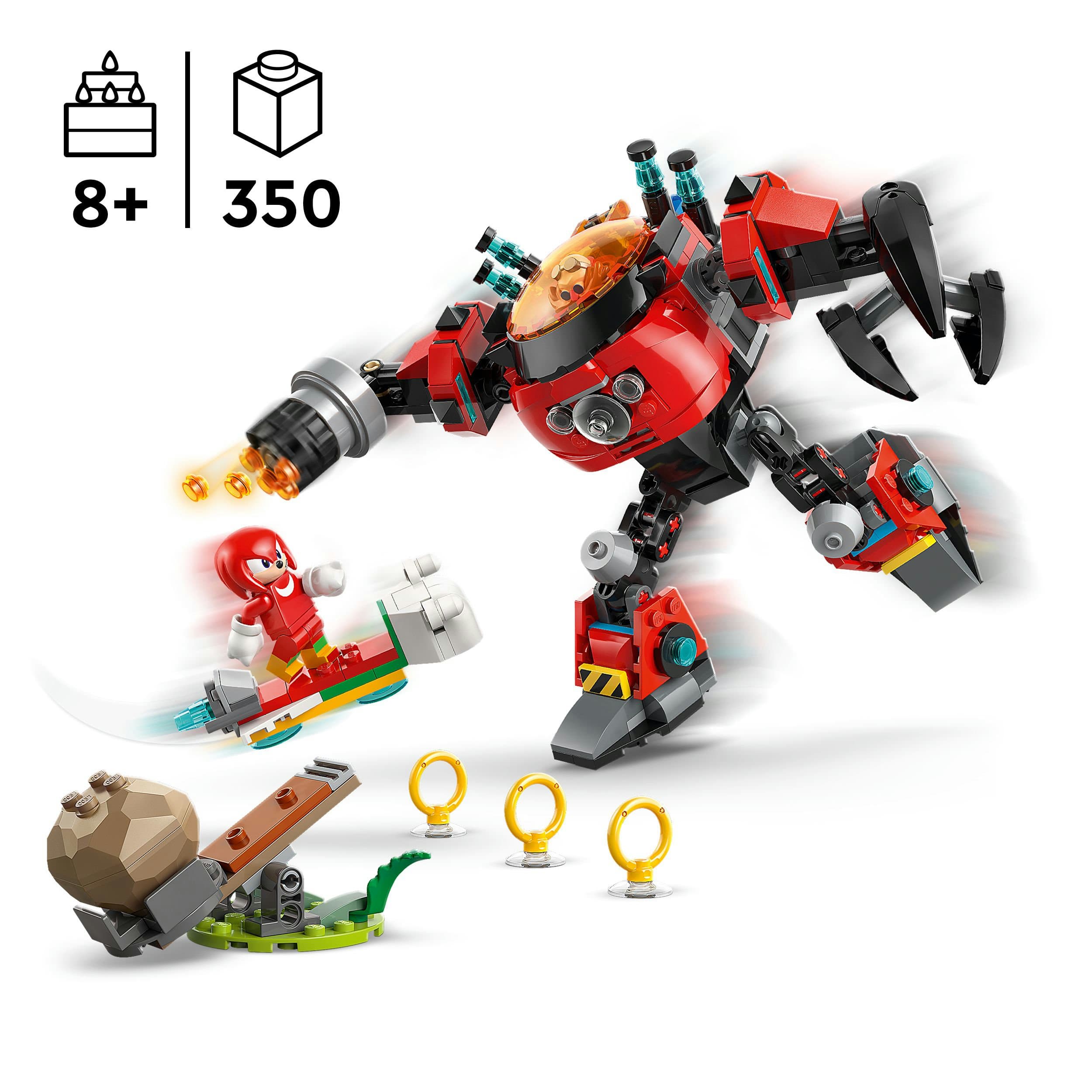 Produktbild LEGO Sonic the Hedgehog Knuckles vs. Dr. Eggmans Egg Crusher Mech 77005 6 von 8