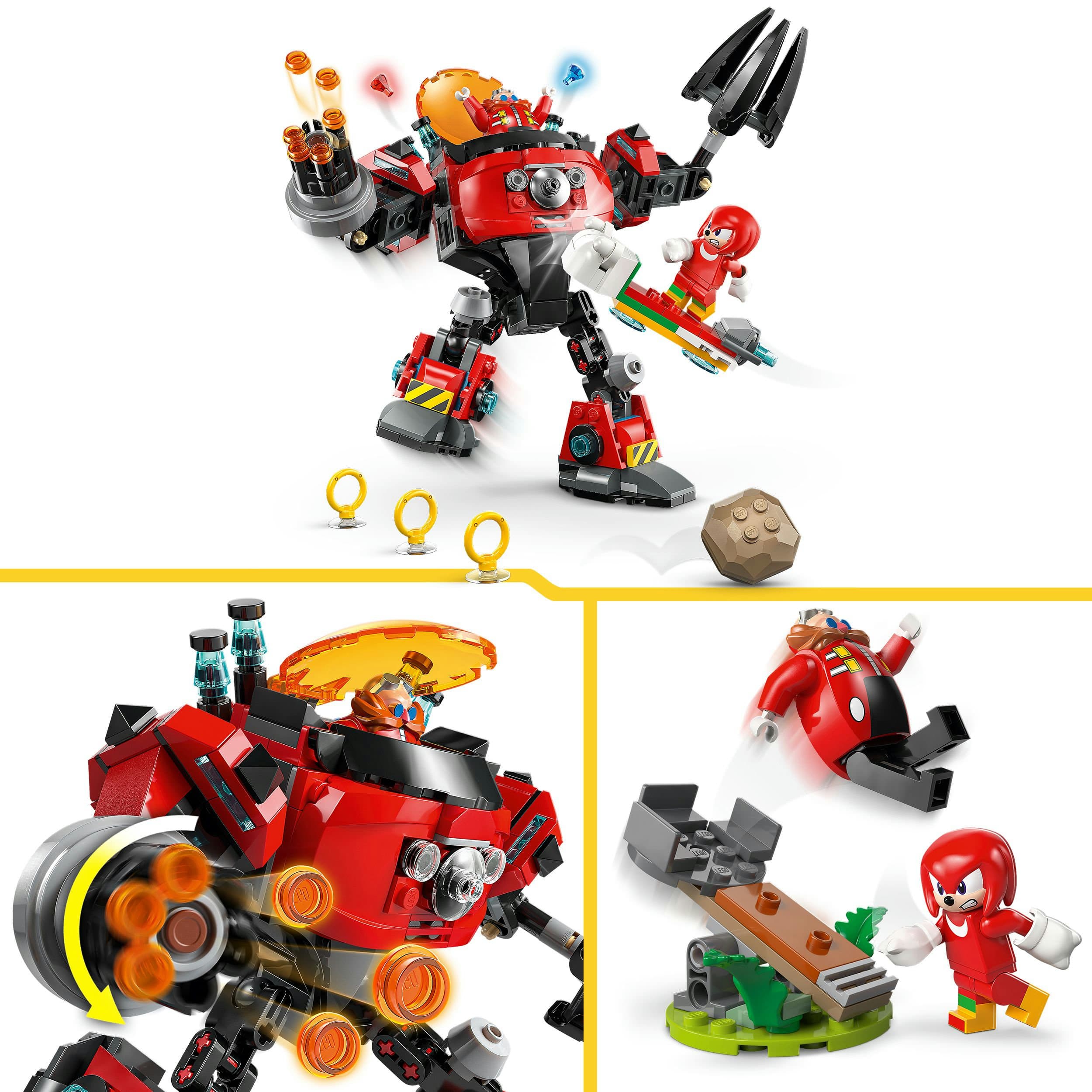 Produktbild LEGO Sonic the Hedgehog Knuckles vs. Dr. Eggmans Egg Crusher Mech 77005 5 von 8