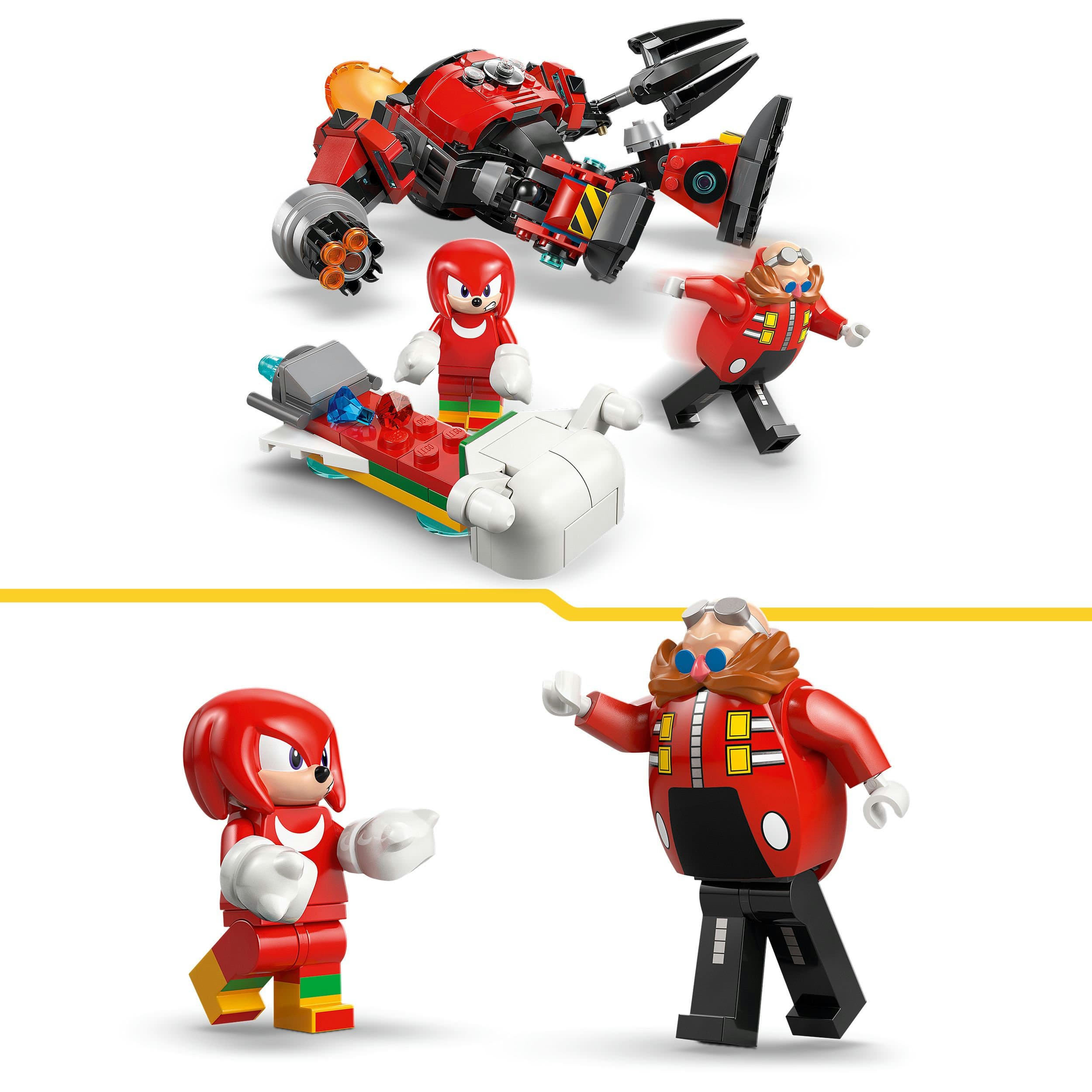 Produktbild LEGO Sonic the Hedgehog Knuckles vs. Dr. Eggmans Egg Crusher Mech 77005 4 von 8