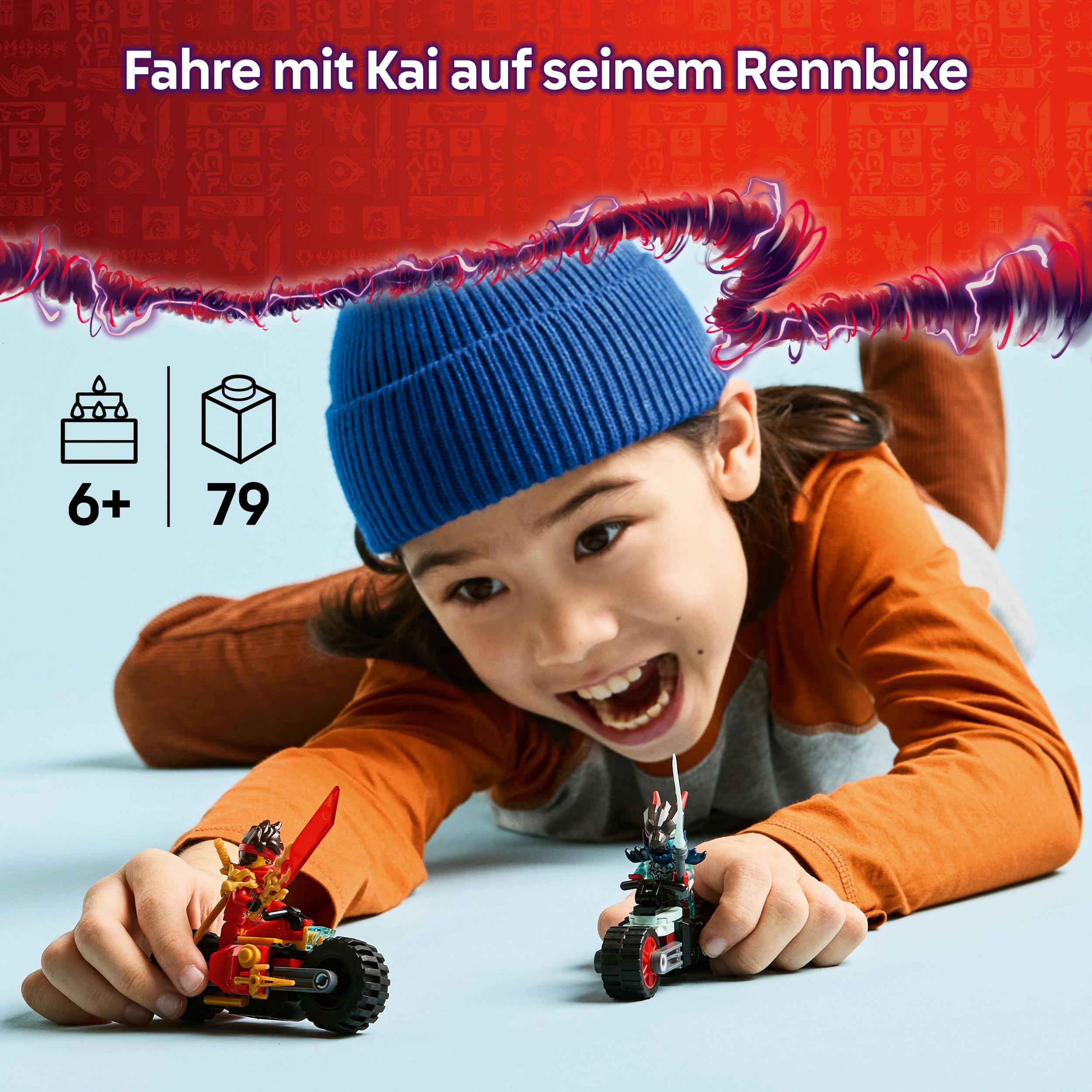 Produktbild LEGO NINJAGO Kais Motorradrennen - Set mit Ninja-Bikes - 71838 8 von 8