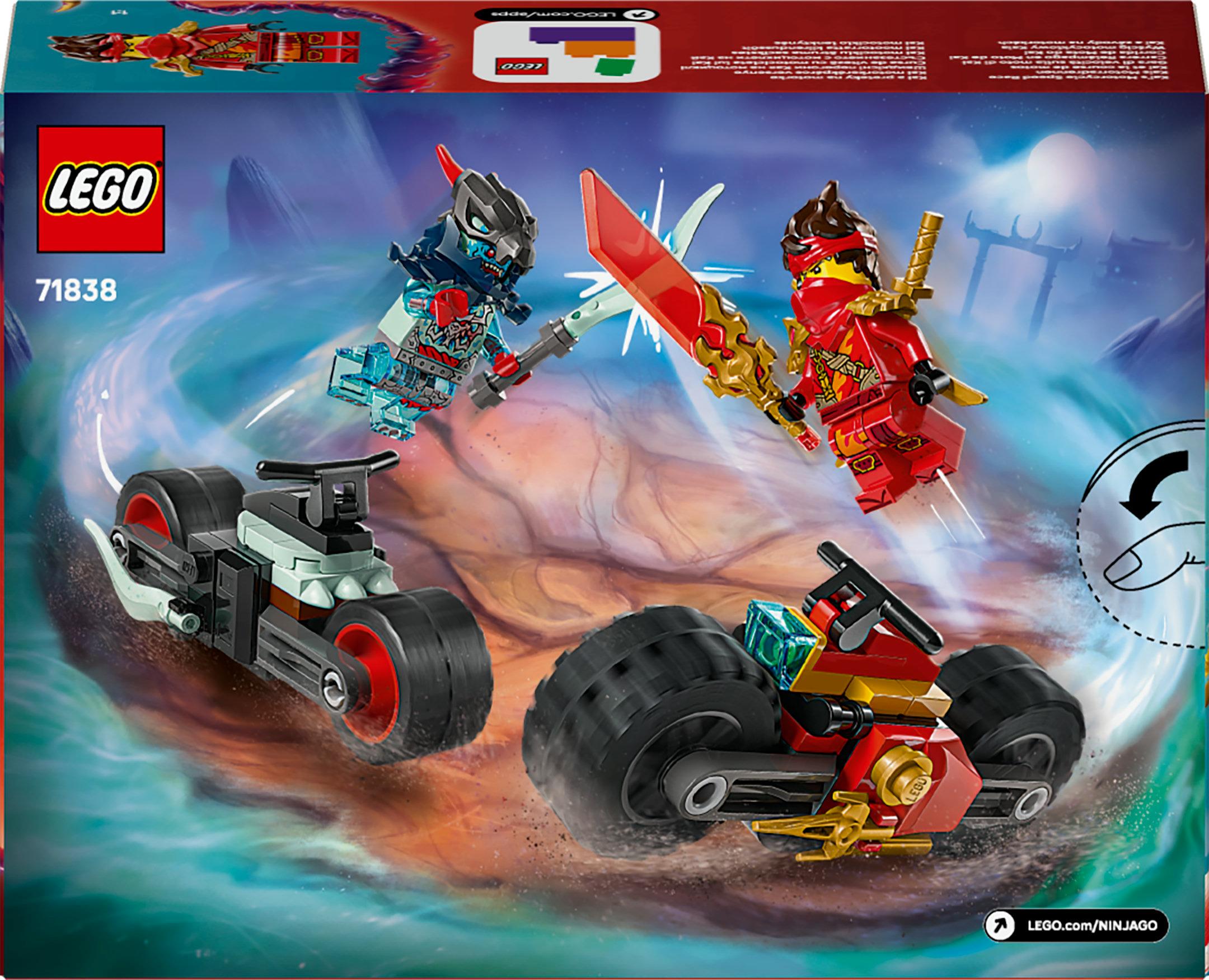 Produktbild LEGO NINJAGO Kais Motorradrennen - Set mit Ninja-Bikes - 71838 2 von 8