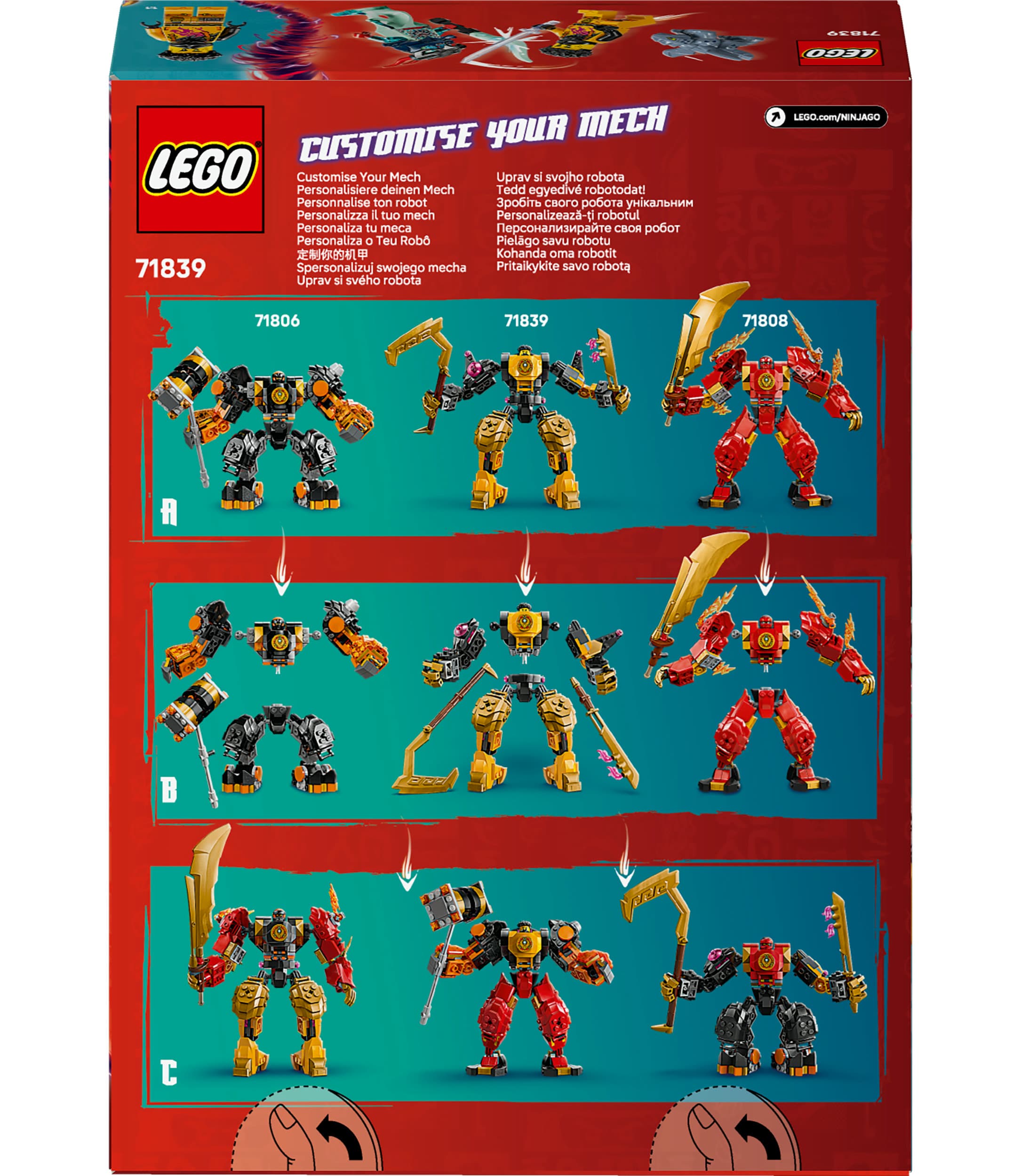 Produktbild LEGO NINJAGO Arins Spinjitzumech - Spielset mit 2 Minifiguren - 71839 3 von 8