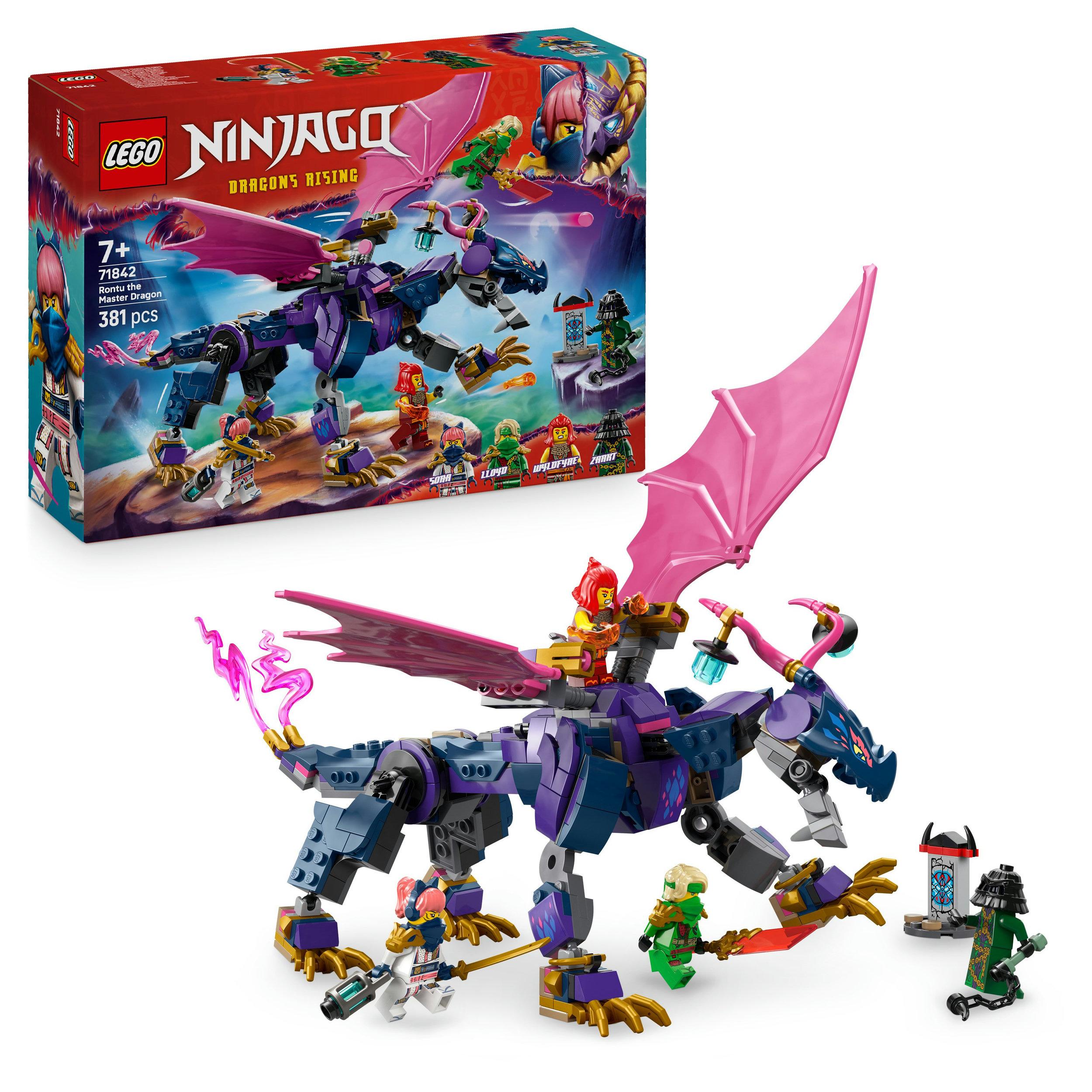 LEGO NINJAGO Rontu der Meisterdrache - Set mit 4 Minifiguren - 71842