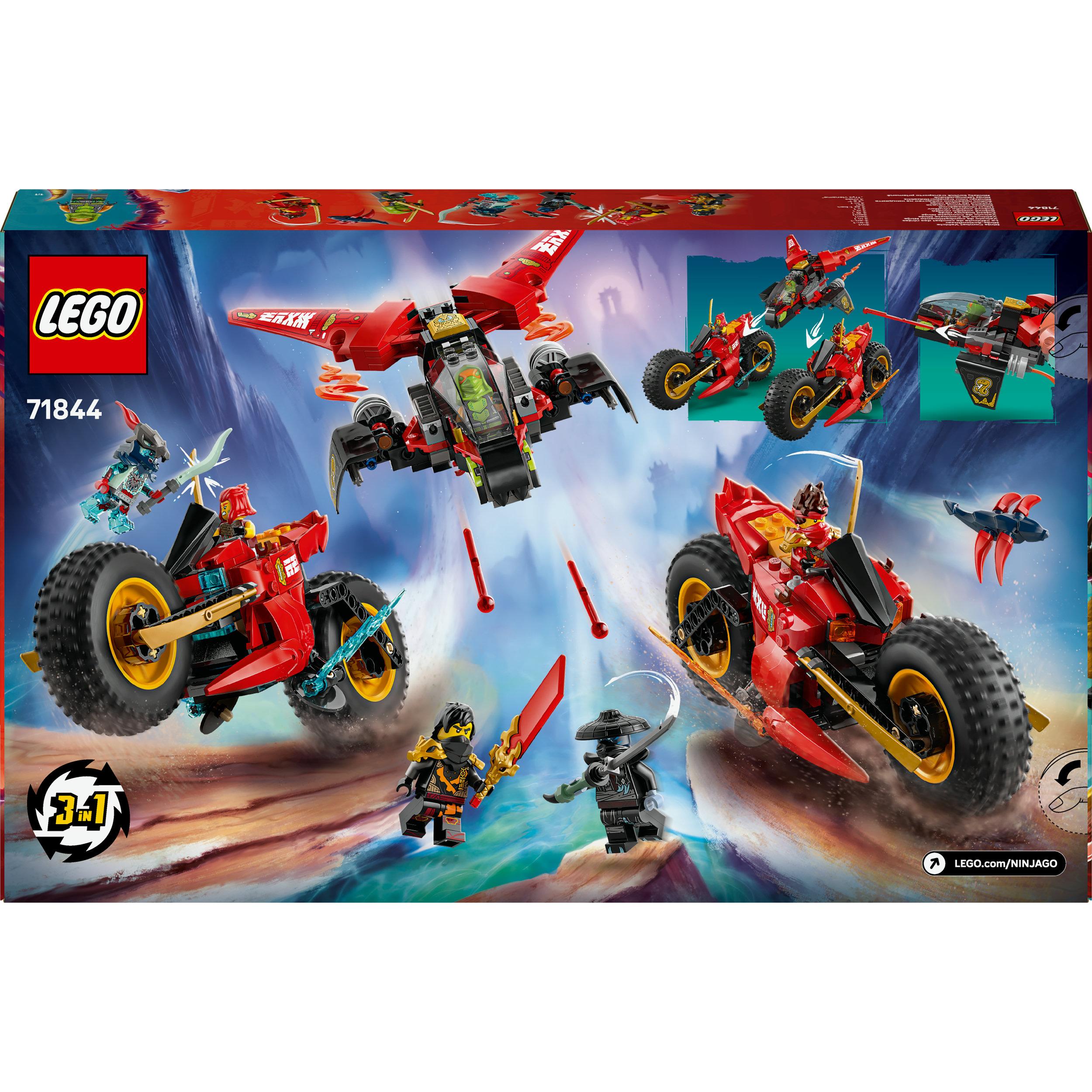 Produktbild LEGO NINJAGO Ninja-Actionflitzer - 3-in-1-Bauset mit Ninja-Bikes - 71844 2 von 7