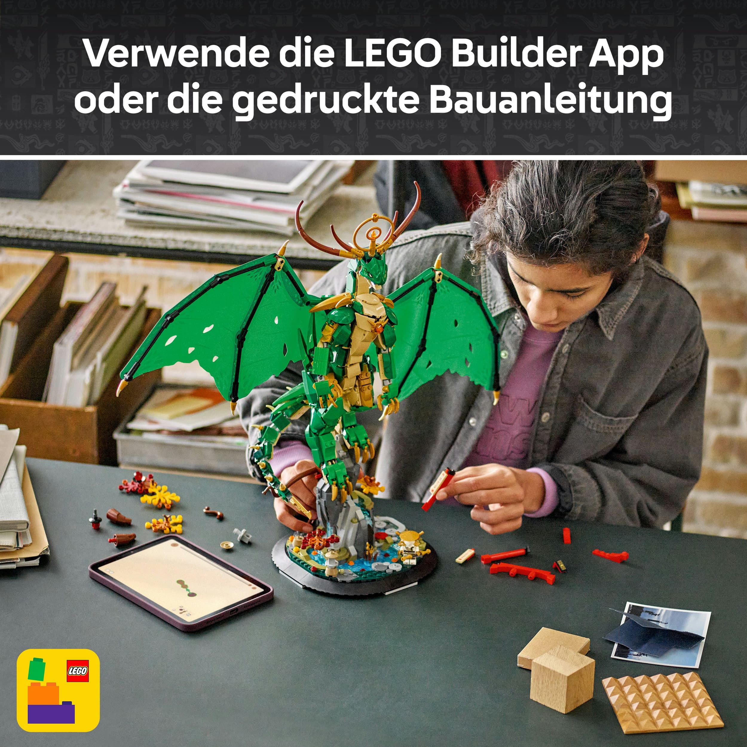 Produktbild LEGO NINJAGO Der Wächterdrache - Bauset für Teenager - 71847 3 von 7