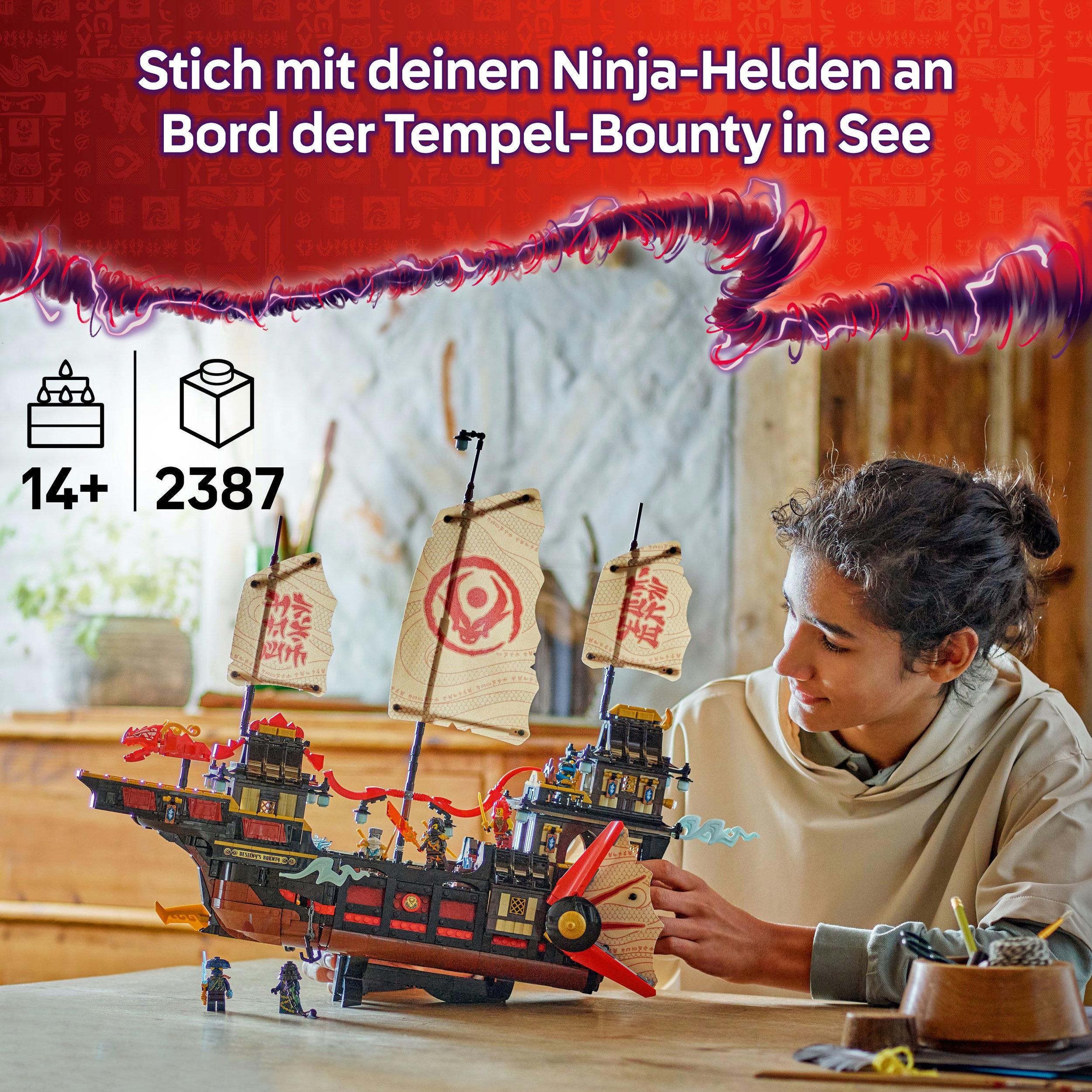 Produktbild LEGO NINJAGO Der Tempel-Flugsegler - Set mit Spielzeug Schiff - 71848 8 von 8