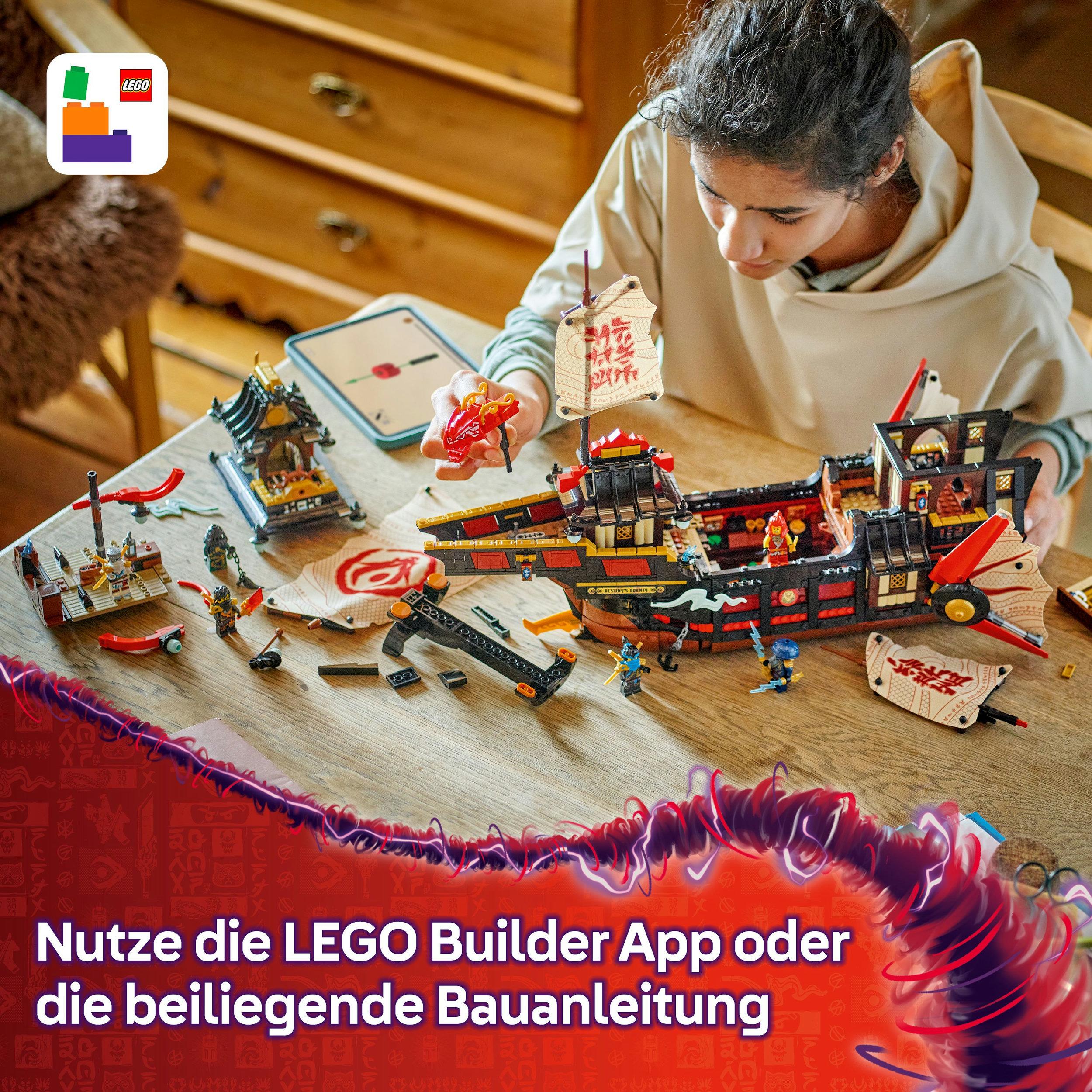 Produktbild LEGO NINJAGO Der Tempel-Flugsegler - Set mit Spielzeug Schiff - 71848 3 von 8