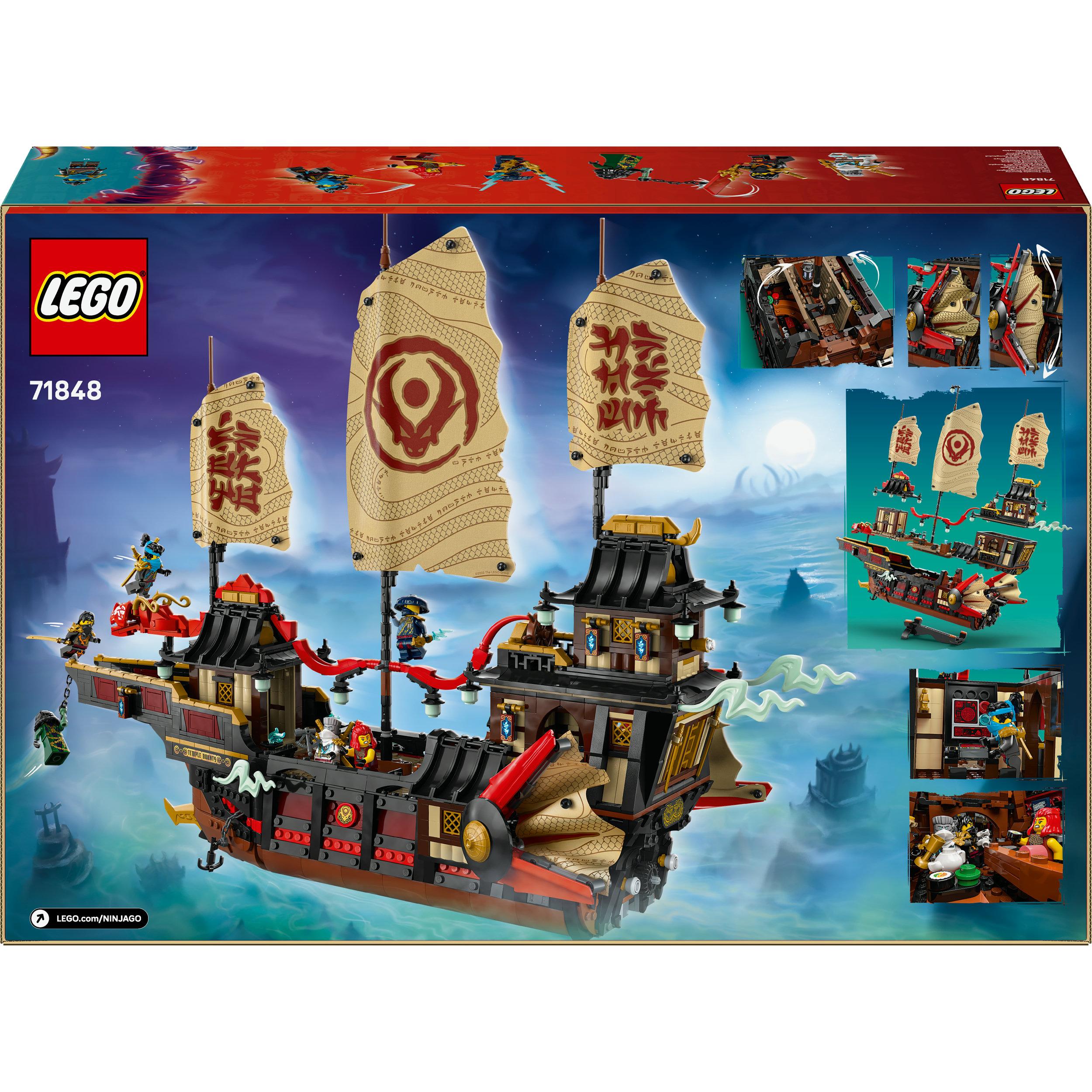 Produktbild LEGO NINJAGO Der Tempel-Flugsegler - Set mit Spielzeug Schiff - 71848 2 von 8