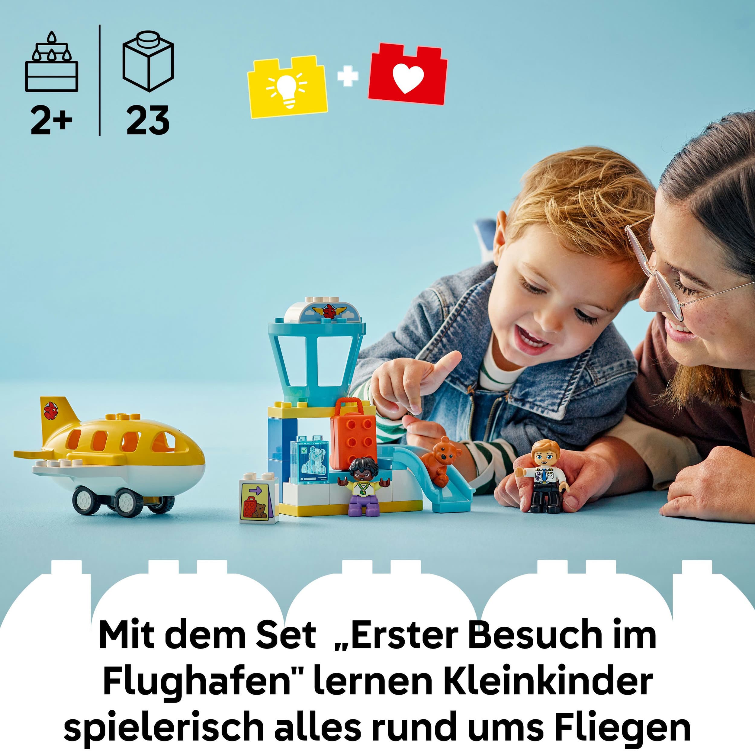 Produktbild LEGO DUPLO Erster Besuch im Flughafen - Lernspielzeug für Kinder - 10443 7 von 8