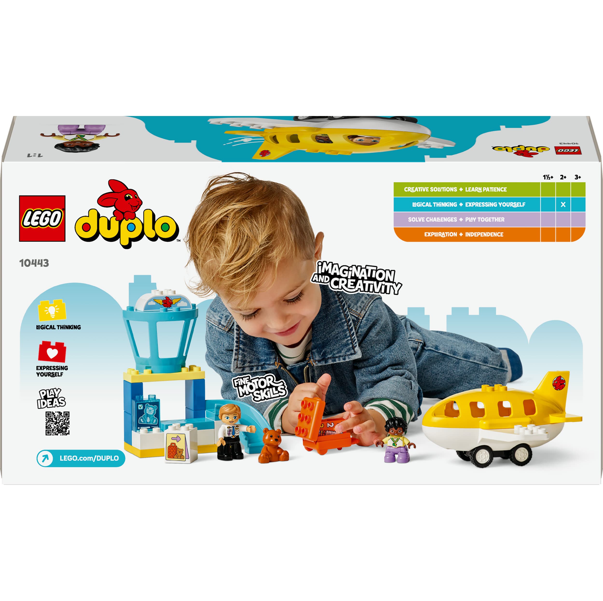 Produktbild LEGO DUPLO Erster Besuch im Flughafen - Lernspielzeug für Kinder - 10443 2 von 8