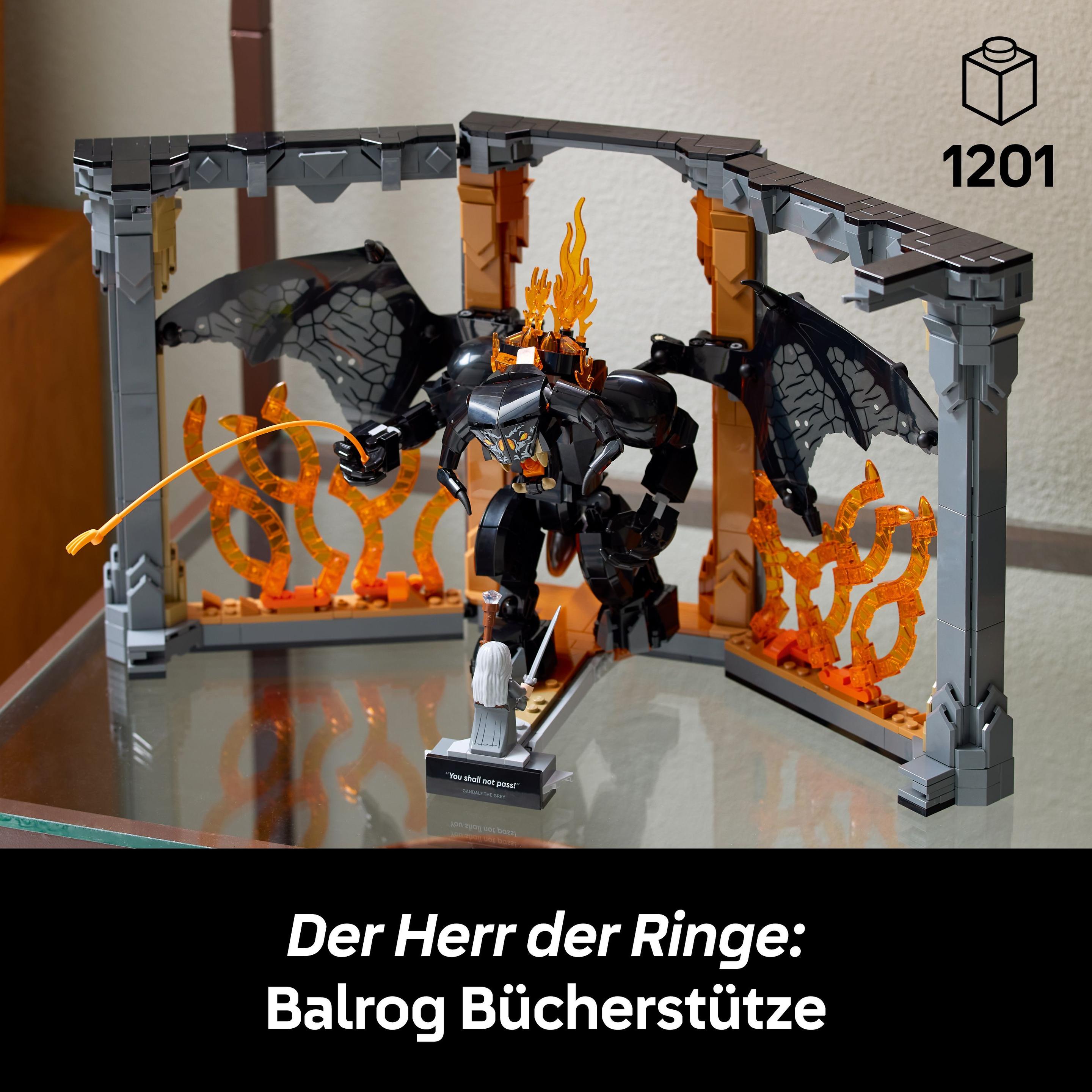Produktbild LEGO Icons 10367 Der Herr der Ringe: Balrog Bücherstütze, Dekoration 6 von 7