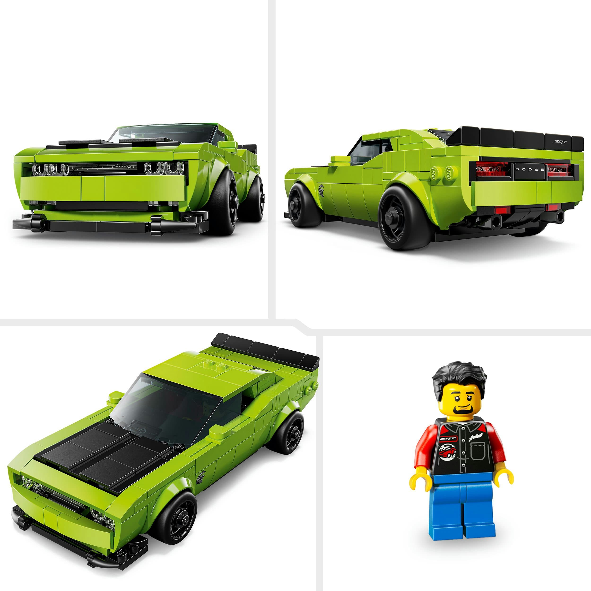 Produktbild LEGO Speed Champions Dodge Challenger SRT Hellcat Sportwagen 77237 4 von 8