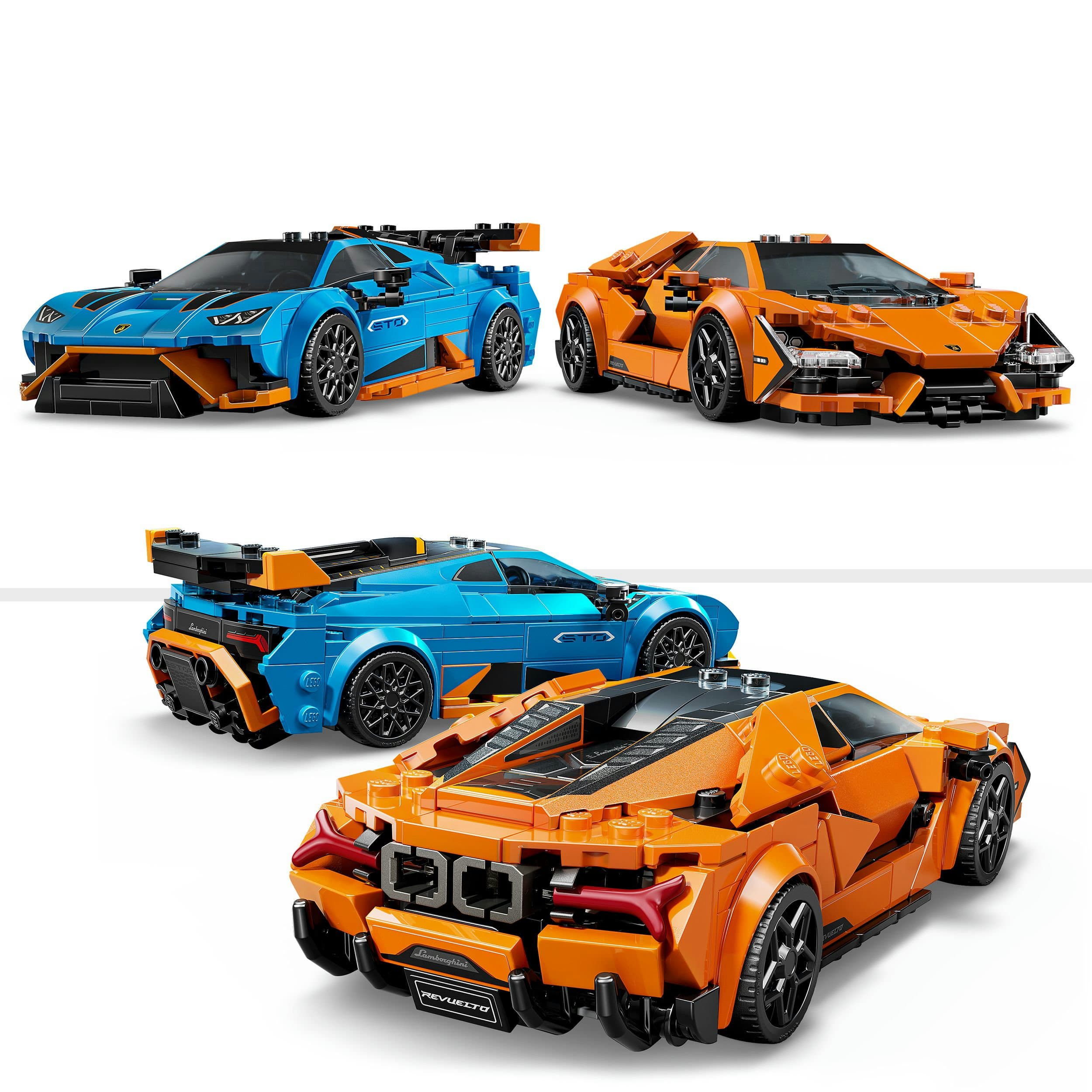 Produktbild LEGO Speed Champions Lamborghini Revuelto und Huracán STO 77238 Rennauto 4 von 8