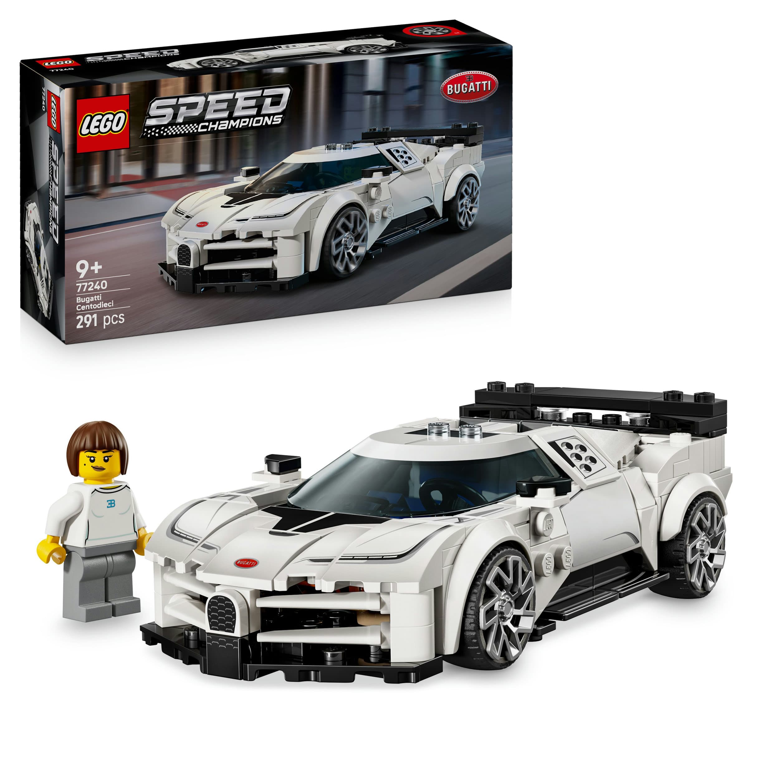 LEGO® Speed Champions Bugatti Centodieci Hypersportwagen 77240