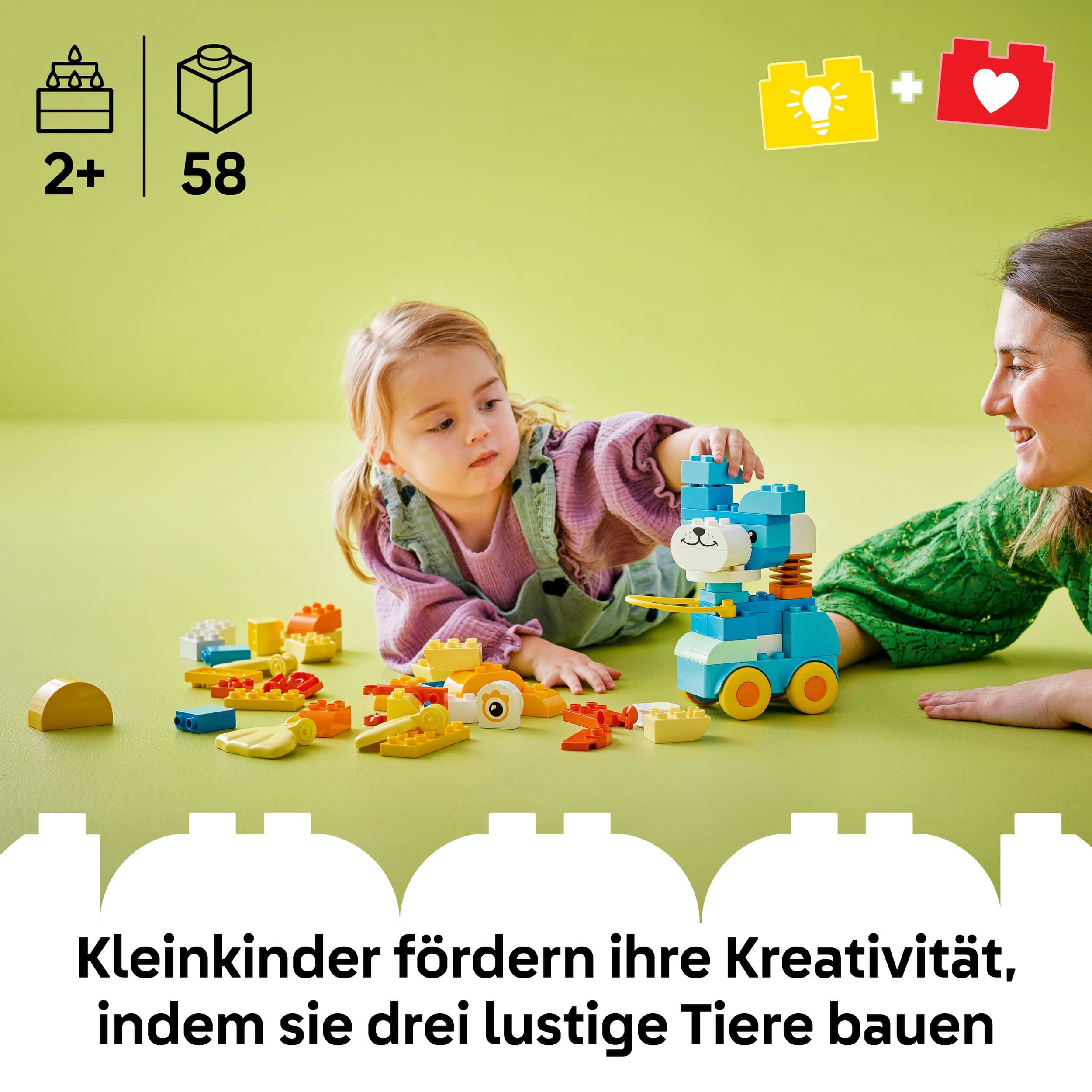 Produktbild LEGO DUPLO Tiere auf Rädern 3-in-1-Set - Lernspielzeug ab 2 Jahren 10448 7 von 7