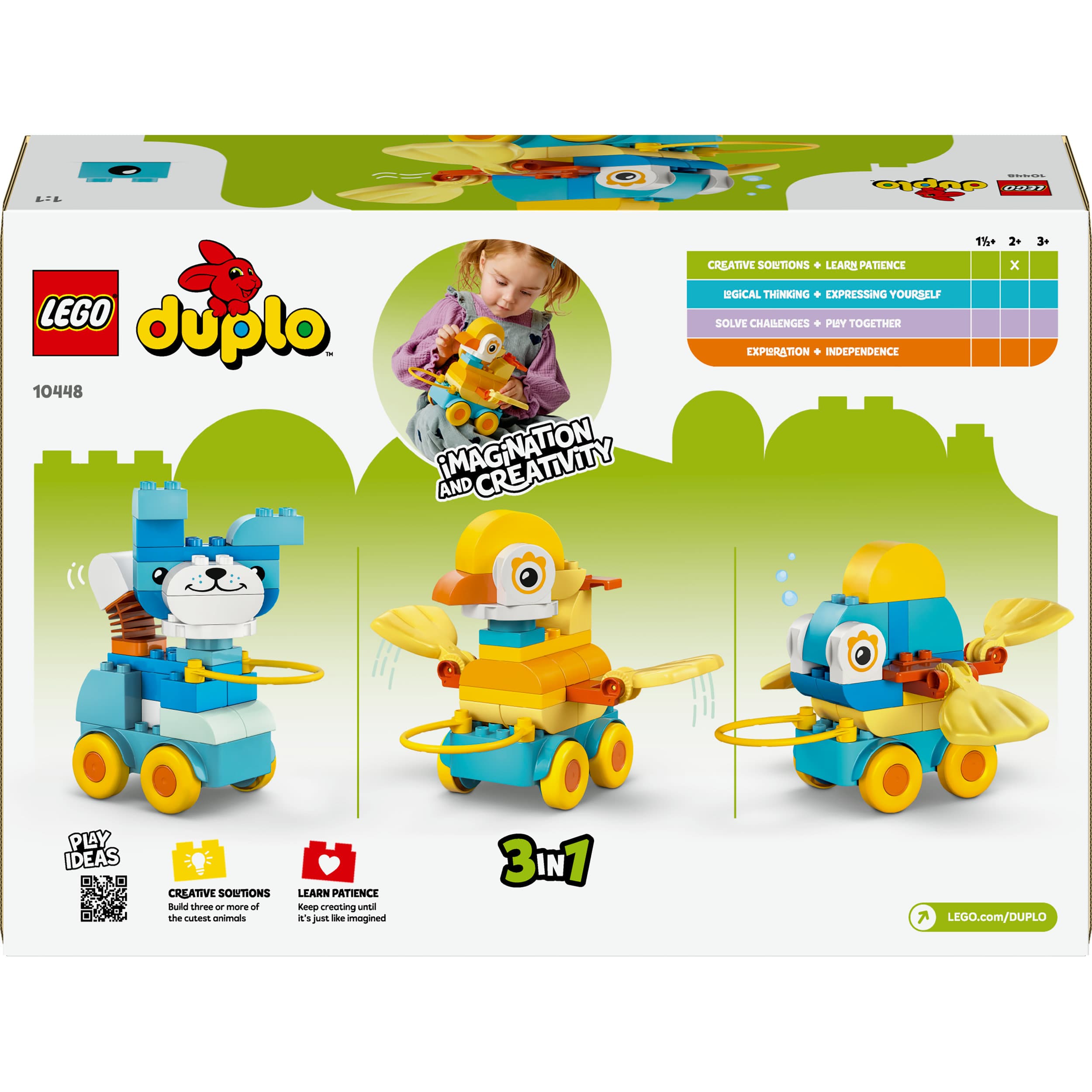 Produktbild LEGO DUPLO Tiere auf Rädern 3-in-1-Set - Lernspielzeug ab 2 Jahren 10448 2 von 7