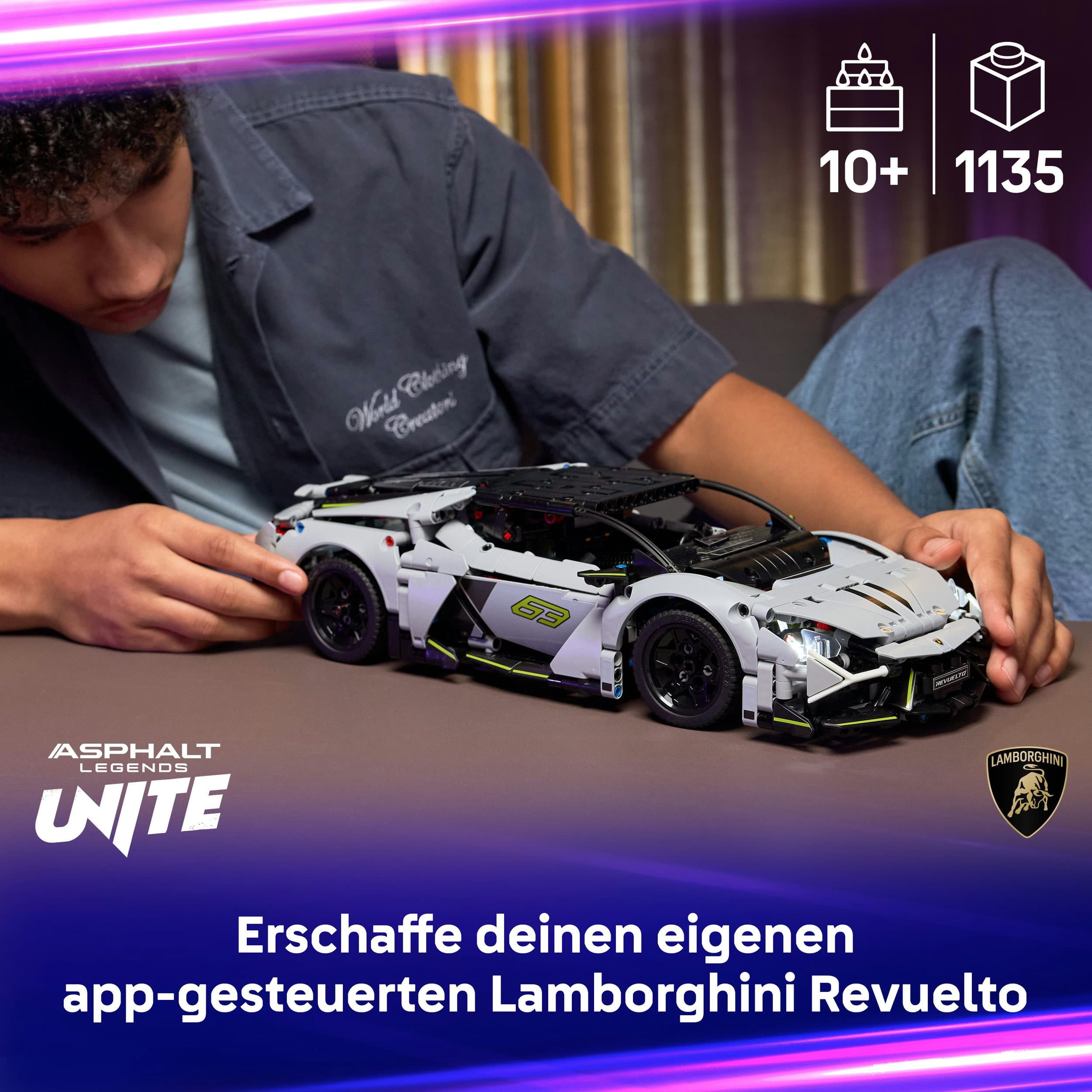Produktbild LEGO Technic Lamborghini Revuelto Supersportwagen 42214 - Spielzeug 8 von 9