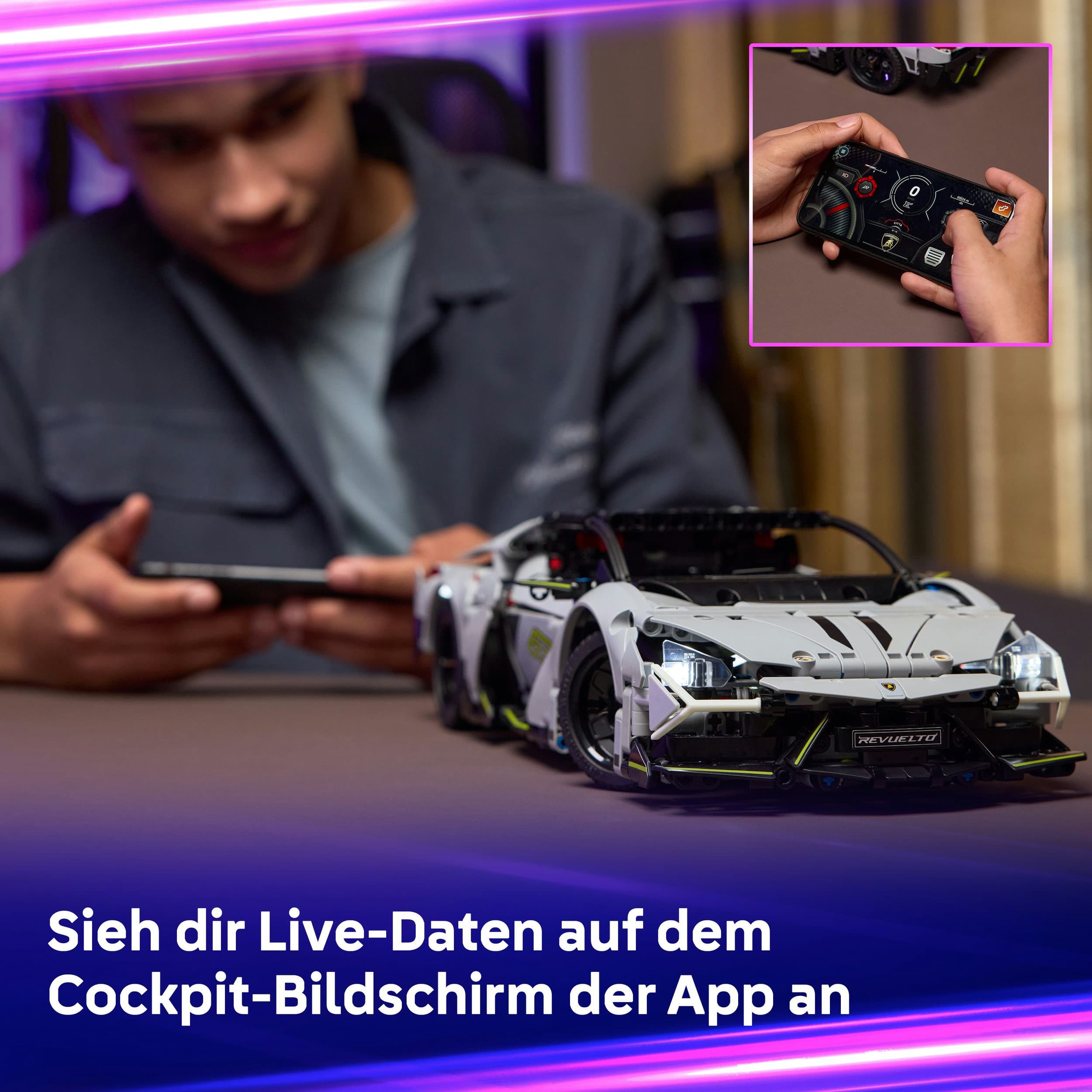 Produktbild LEGO Technic Lamborghini Revuelto Supersportwagen 42214 - Spielzeug 5 von 9