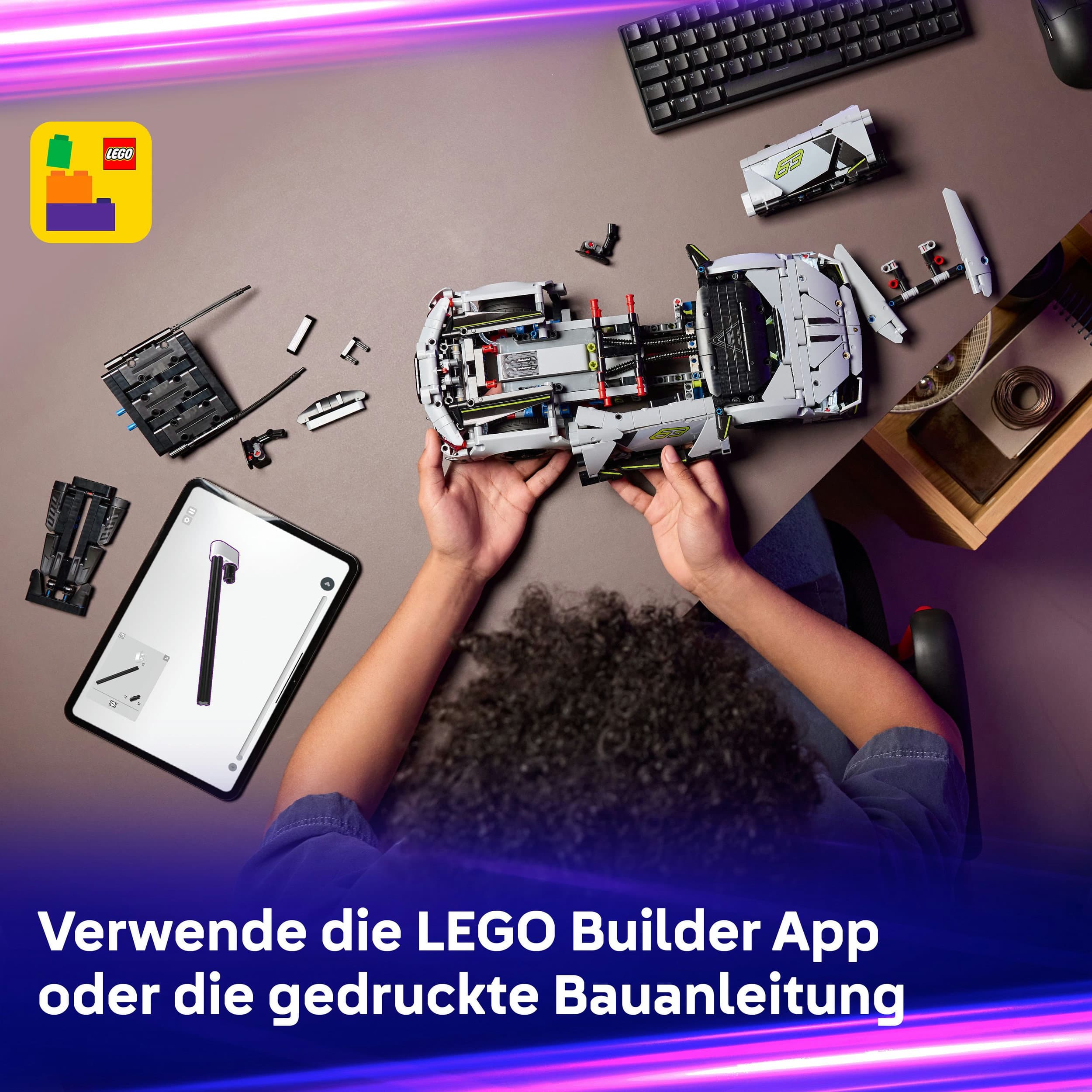 Produktbild LEGO Technic Lamborghini Revuelto Supersportwagen 42214 - Spielzeug 4 von 9