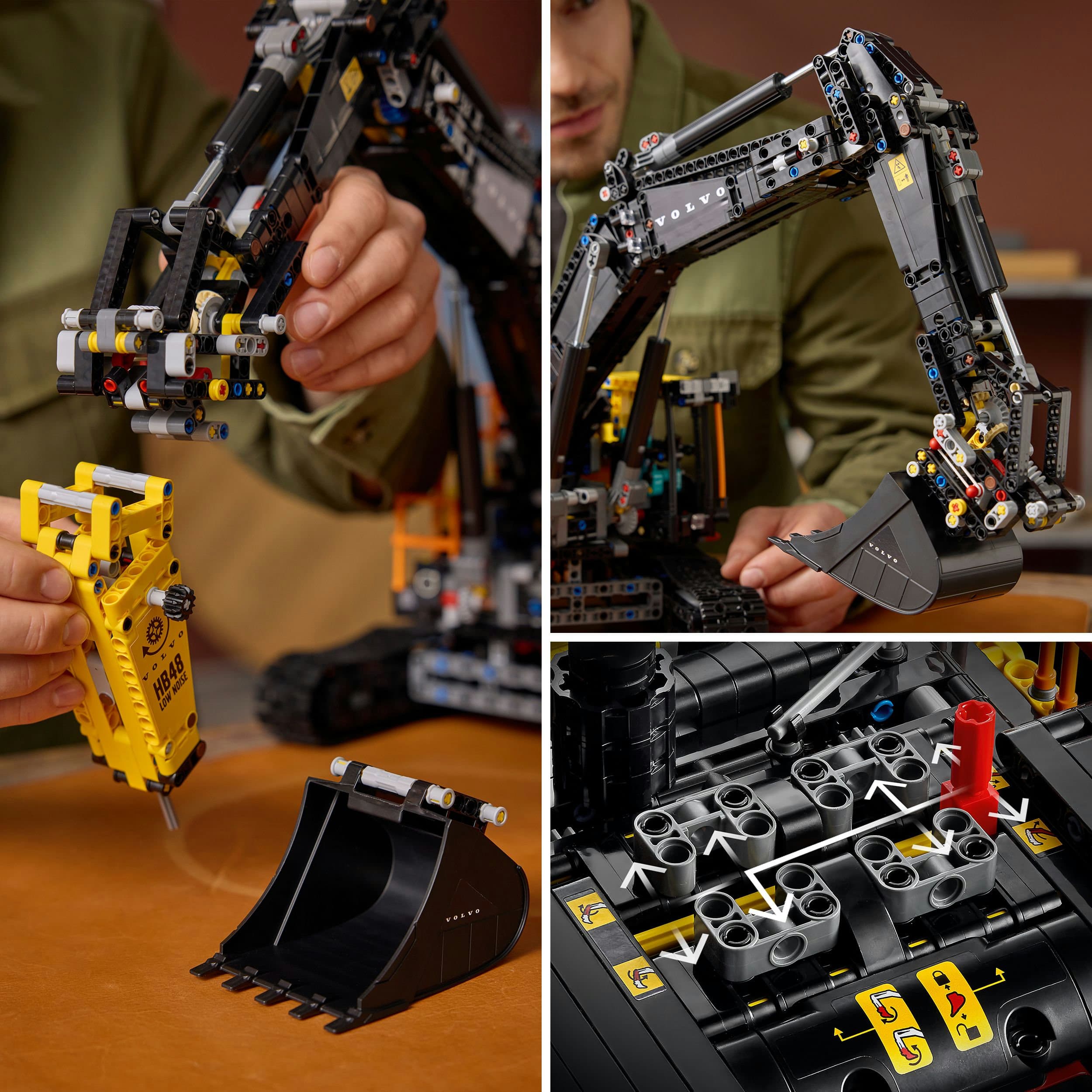 Produktbild LEGO Technic 42215 Volvo EC500 Hybrid-Bagger, Spielzeug Modellauto 3 von 8