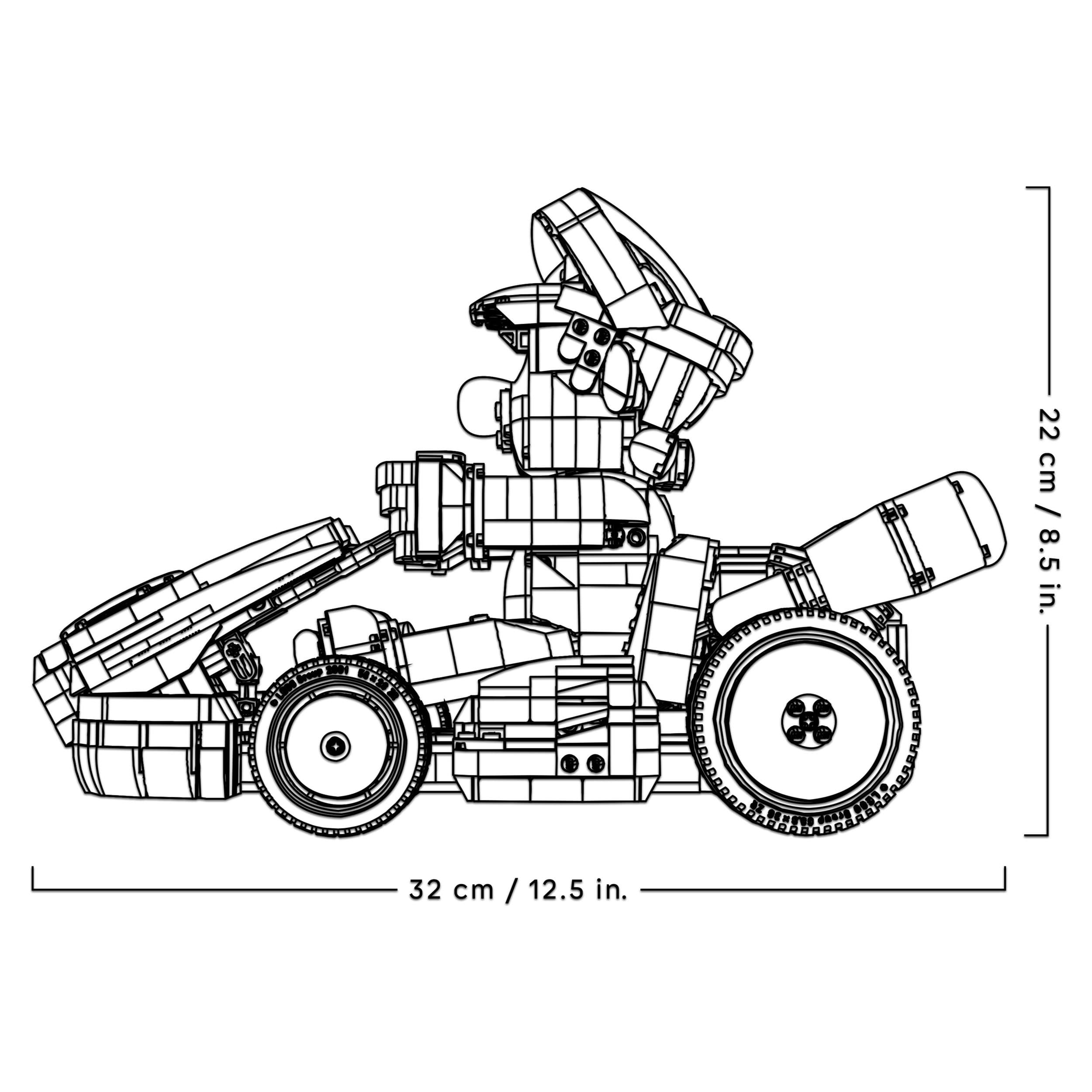 Produktbild LEGO Super Mario: Mario Kart: Mario & Standard-Kart Sammlermodell 72037 3 von 8