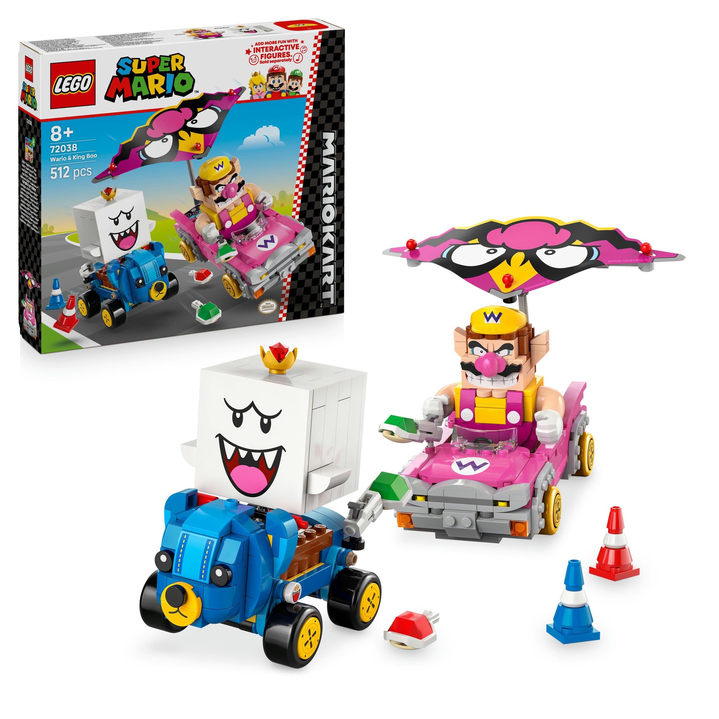 LEGO® Super Mario™: Mario Kart™ – Wario & König Buu Huu 72038