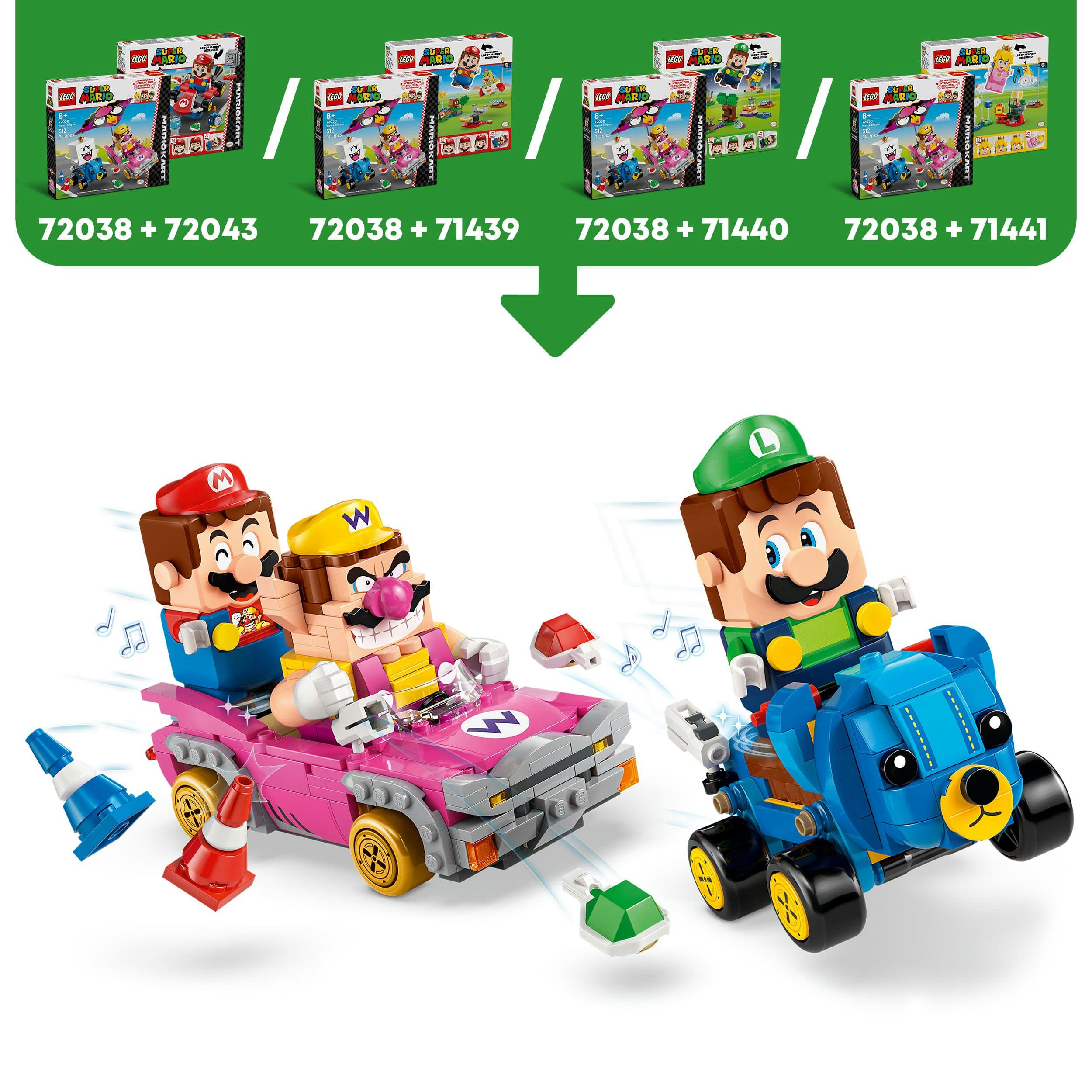 Produktbild LEGO® Super Mario™: Mario Kart™ – Wario & König Buu Huu 72038 5 von 8
