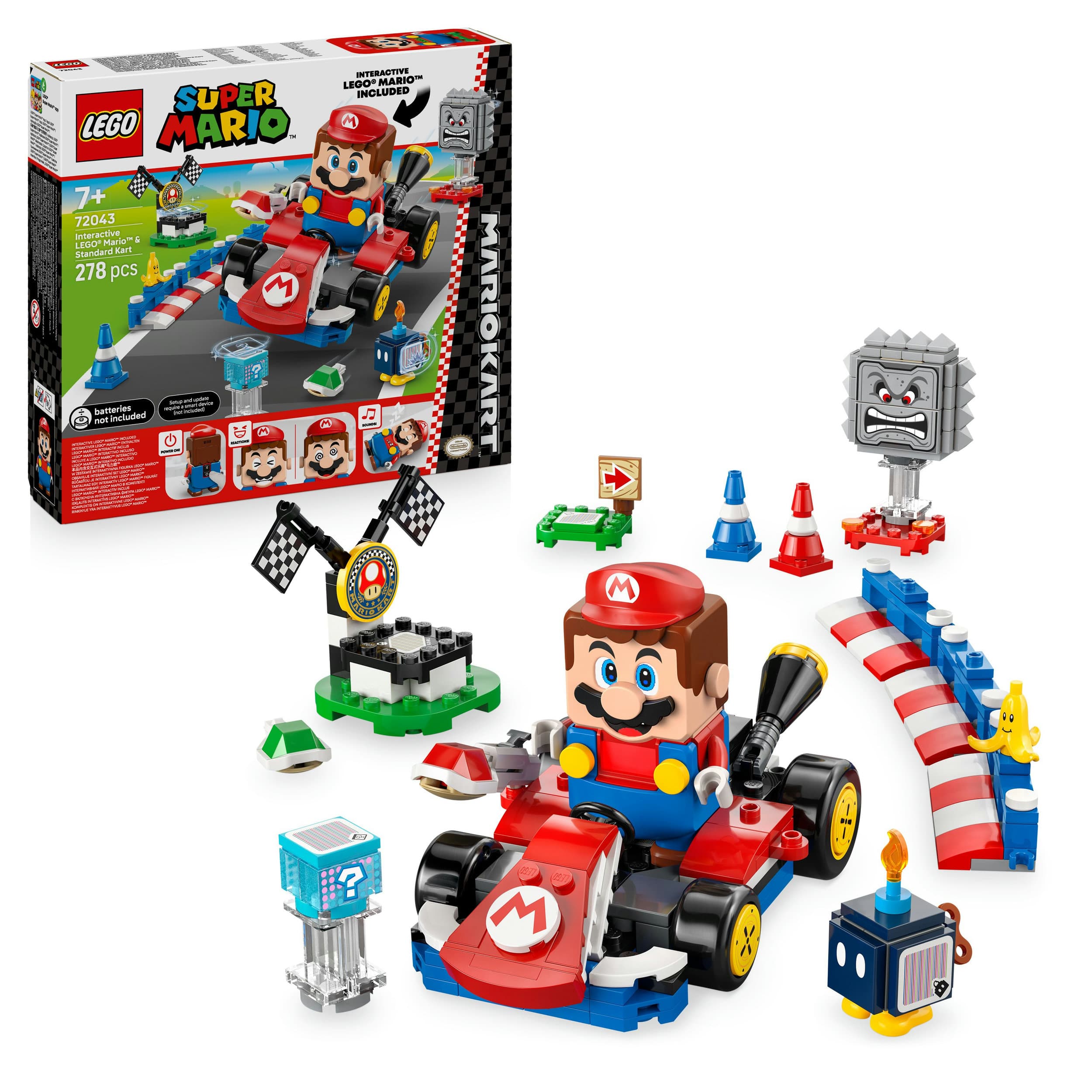 LEGO® Super Mario: Mario Kart – Interaktiver LEGO® Mario™ & Standard-Kart 72043